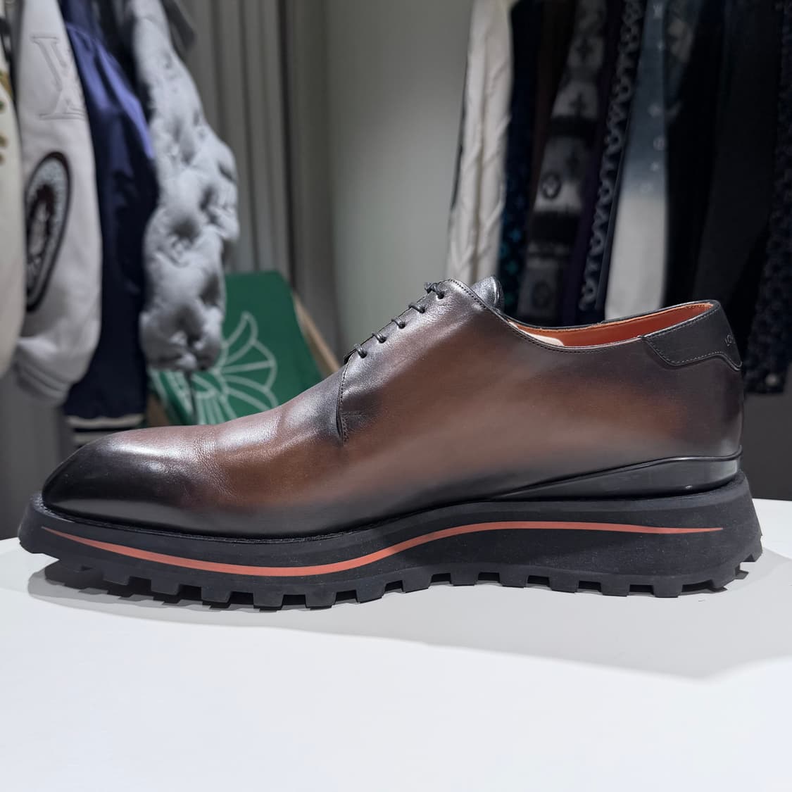 (A/8.5) / 루이비통 더비 클리퍼 카프스킨 코냑 브라운 구두 로퍼 상품이미지7