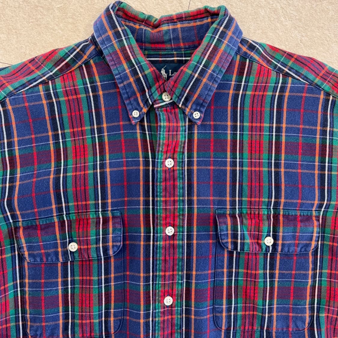 90~00s 폴로 플란넬 워크 셔츠 상품이미지5