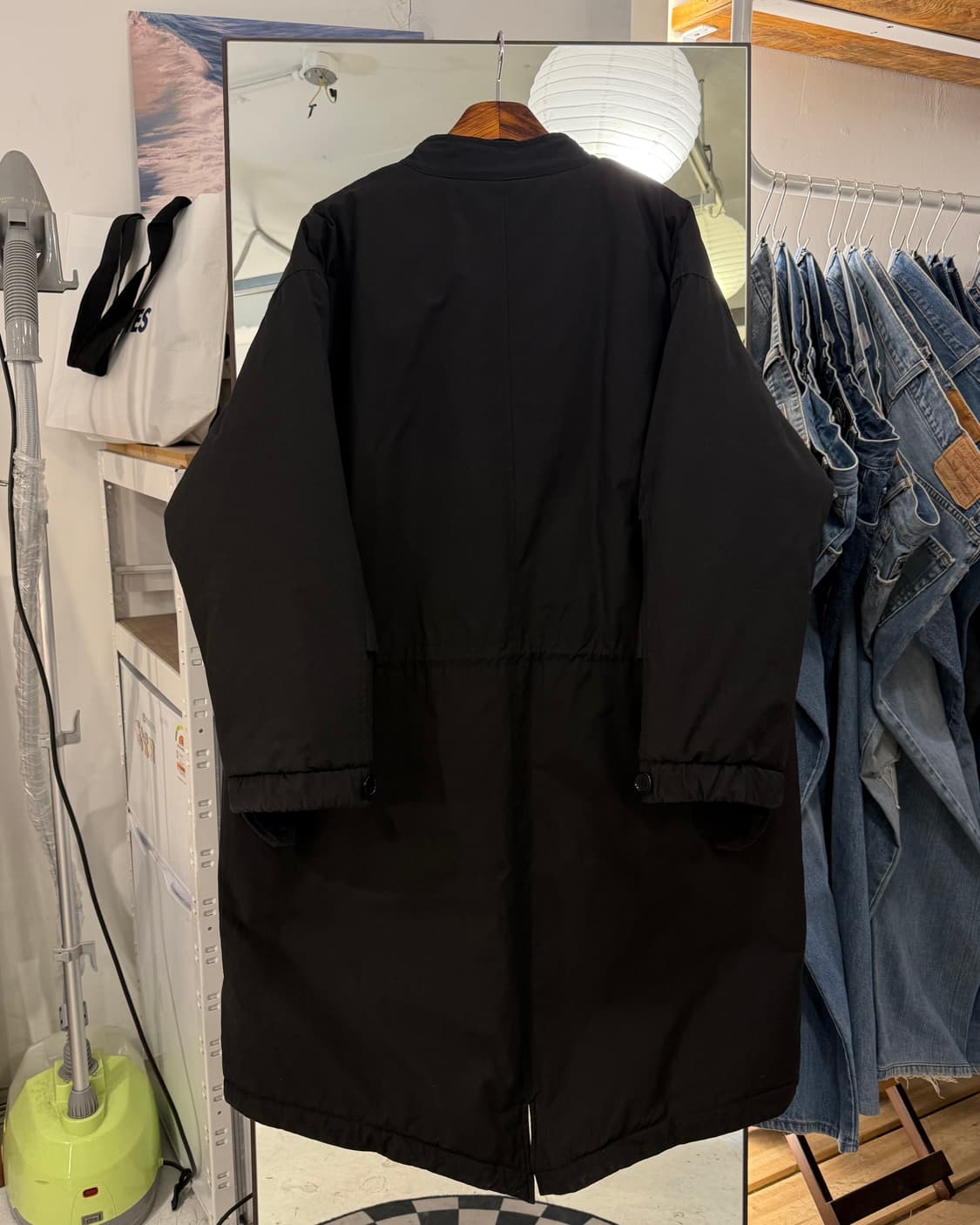 Vintage 블랙 피쉬테일 패딩 점퍼  상품이미지4