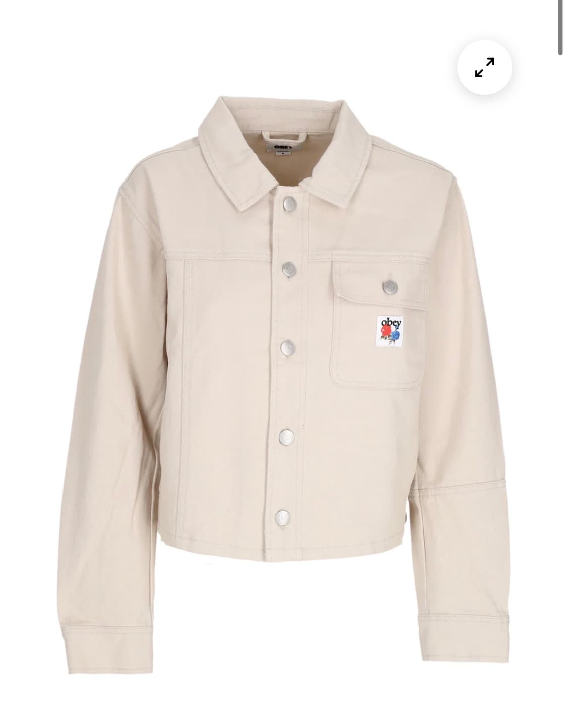 OBEY 베이지색 크롭 자켓 M 상품이미지1