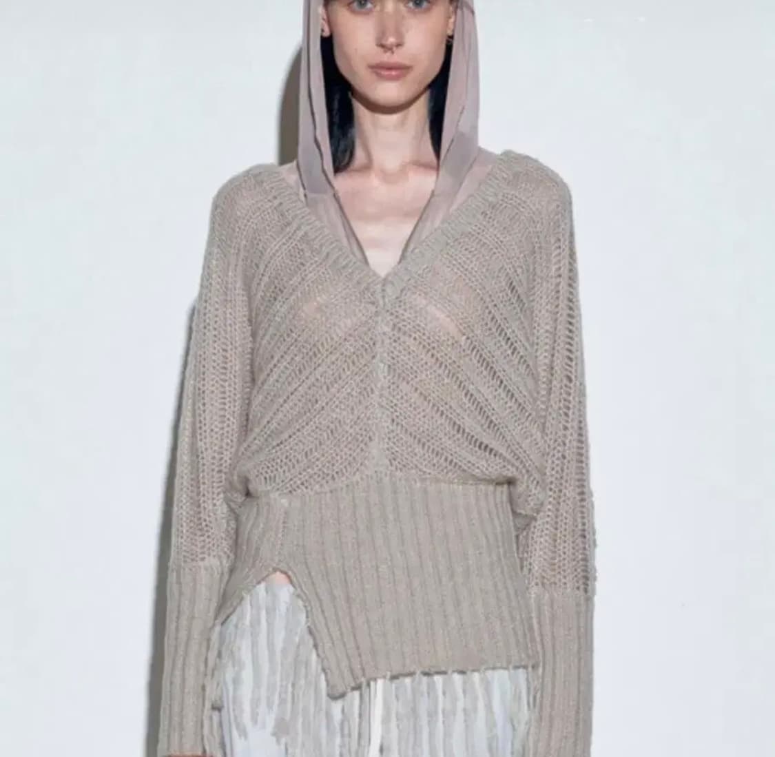 스컬프터 투웨이 스웨터 니트 Upside Down 라이트그레이 상품이미지1