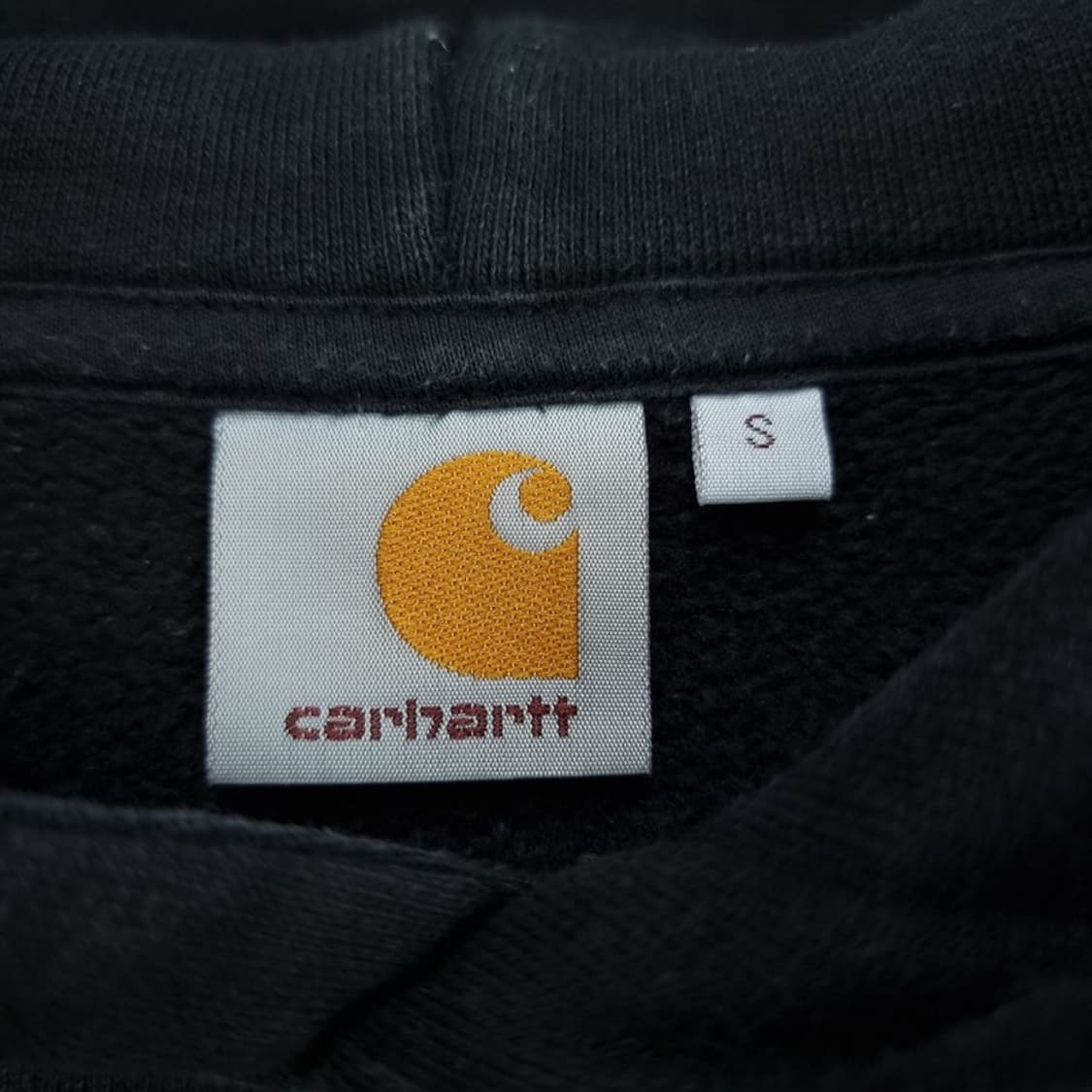 [칼하트 윕] 빅로고 프린팅 후드티 블랙 M19799 상품이미지6