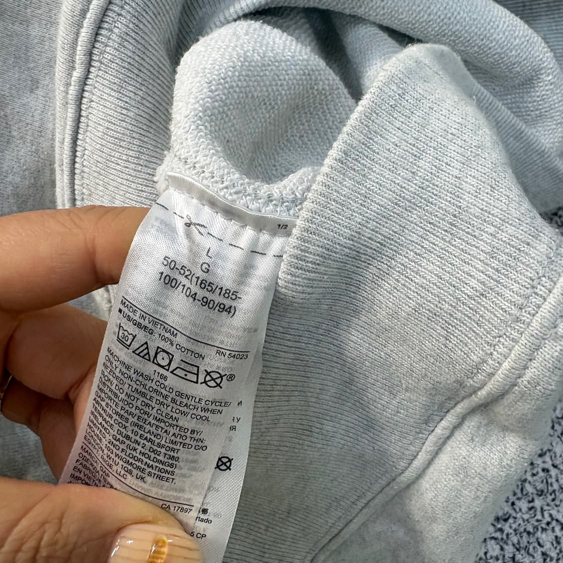 L 갭 남성 후드티 긴팔 티셔츠 0402J 상품이미지4