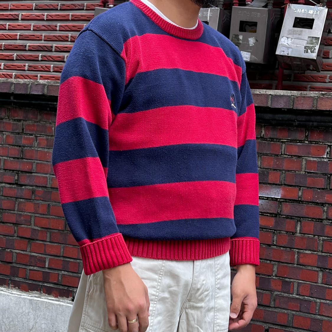 타미 힐피거 스트라이프 코튼 니트 상품이미지2