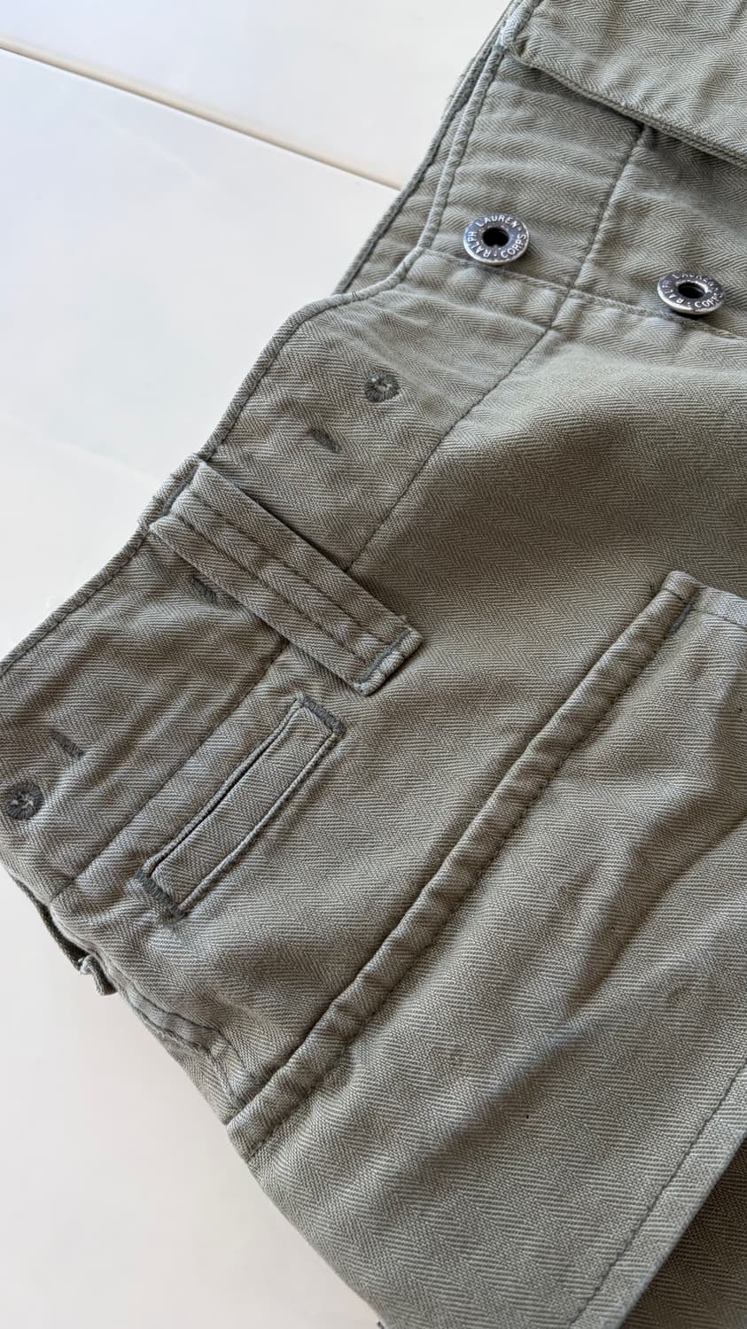 폴로 랄프로렌 HBT 헤링본 밀리터리 몽키팬츠 30x30(실측32) 상품이미지5