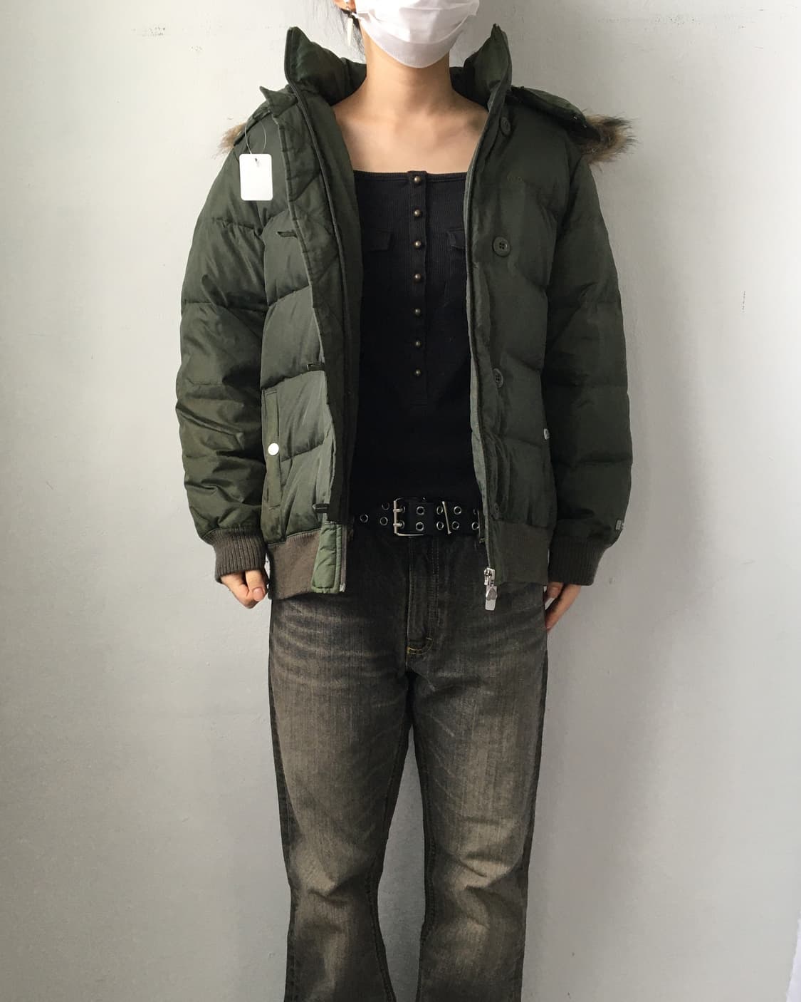 Fake fur hood jacket 상품이미지7