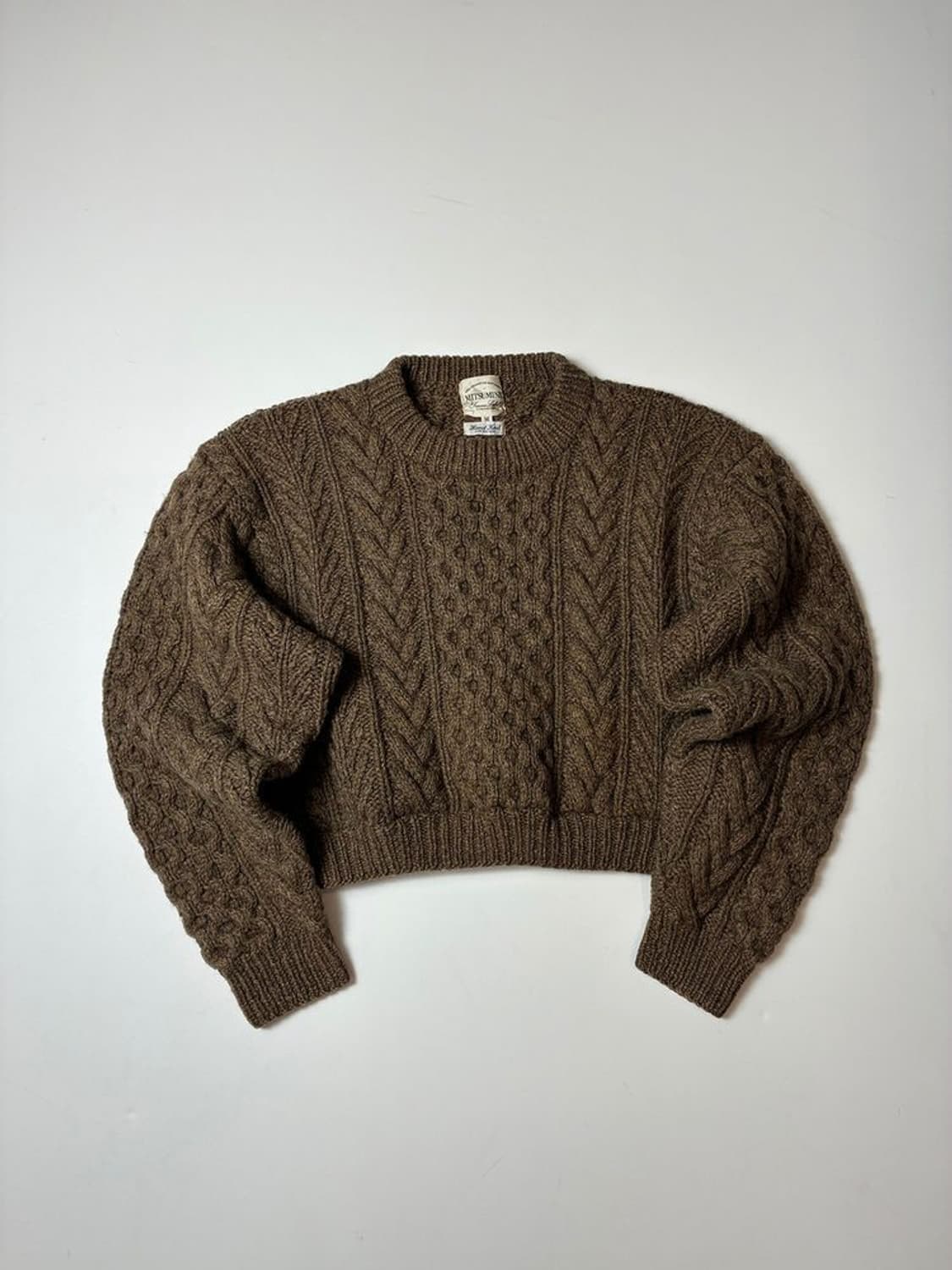 미츠미네 Mitsumine 00's 케이블 크롭 니트 PN8188 상품이미지1