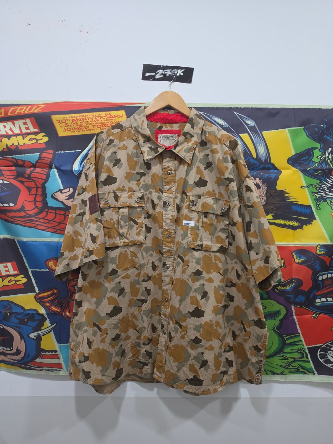 ROCAWEAR 카모패턴 반팔셔츠 4XL  상품이미지1