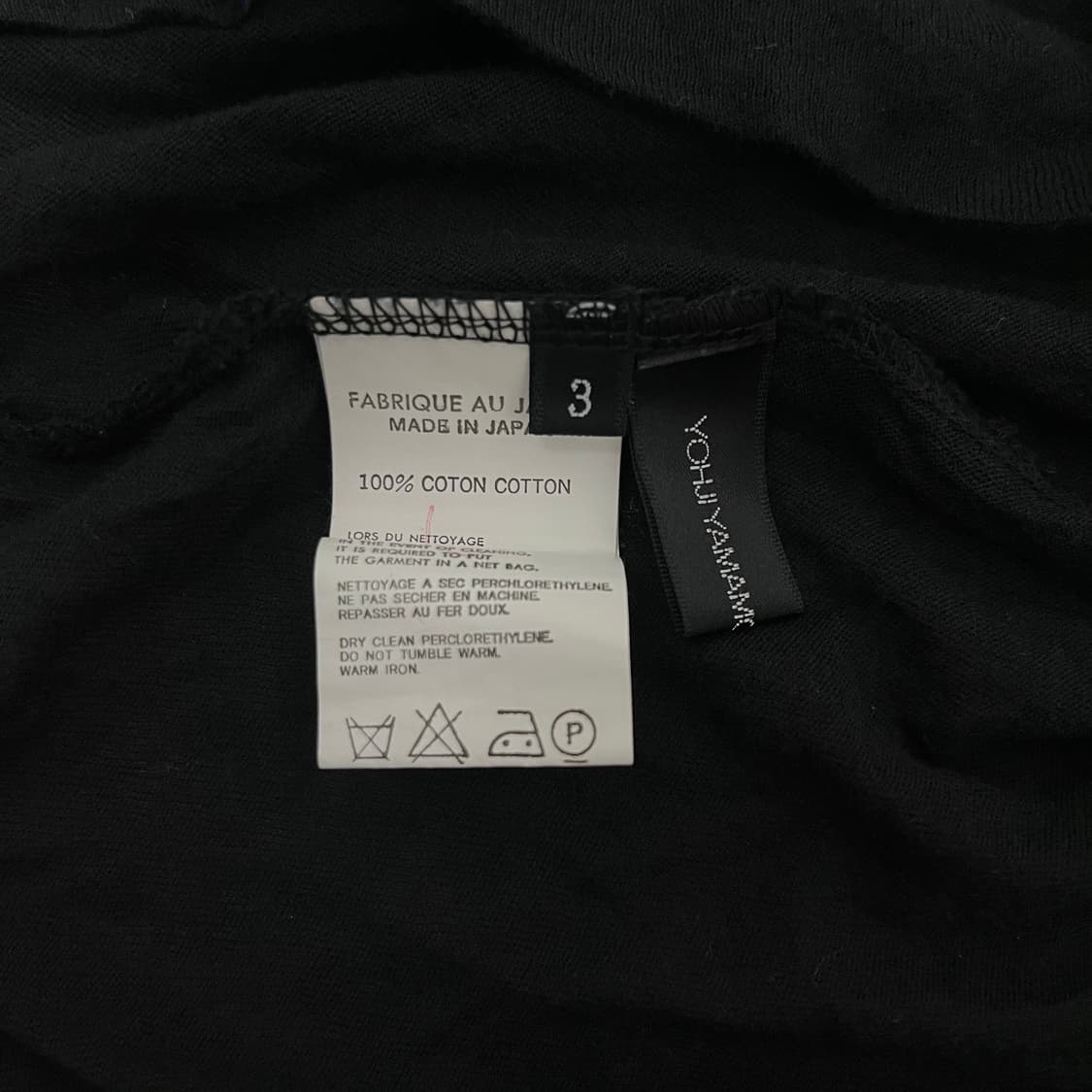 [3] 요지야마모토 누아르 하이넥 반팔 상품이미지6