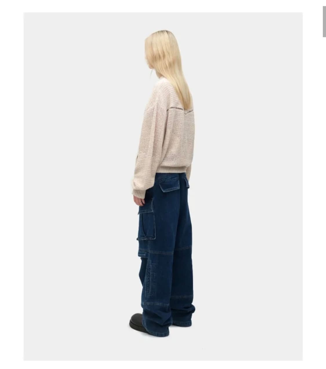 쿠어 블루종 카디건(새상품급) 상품이미지4