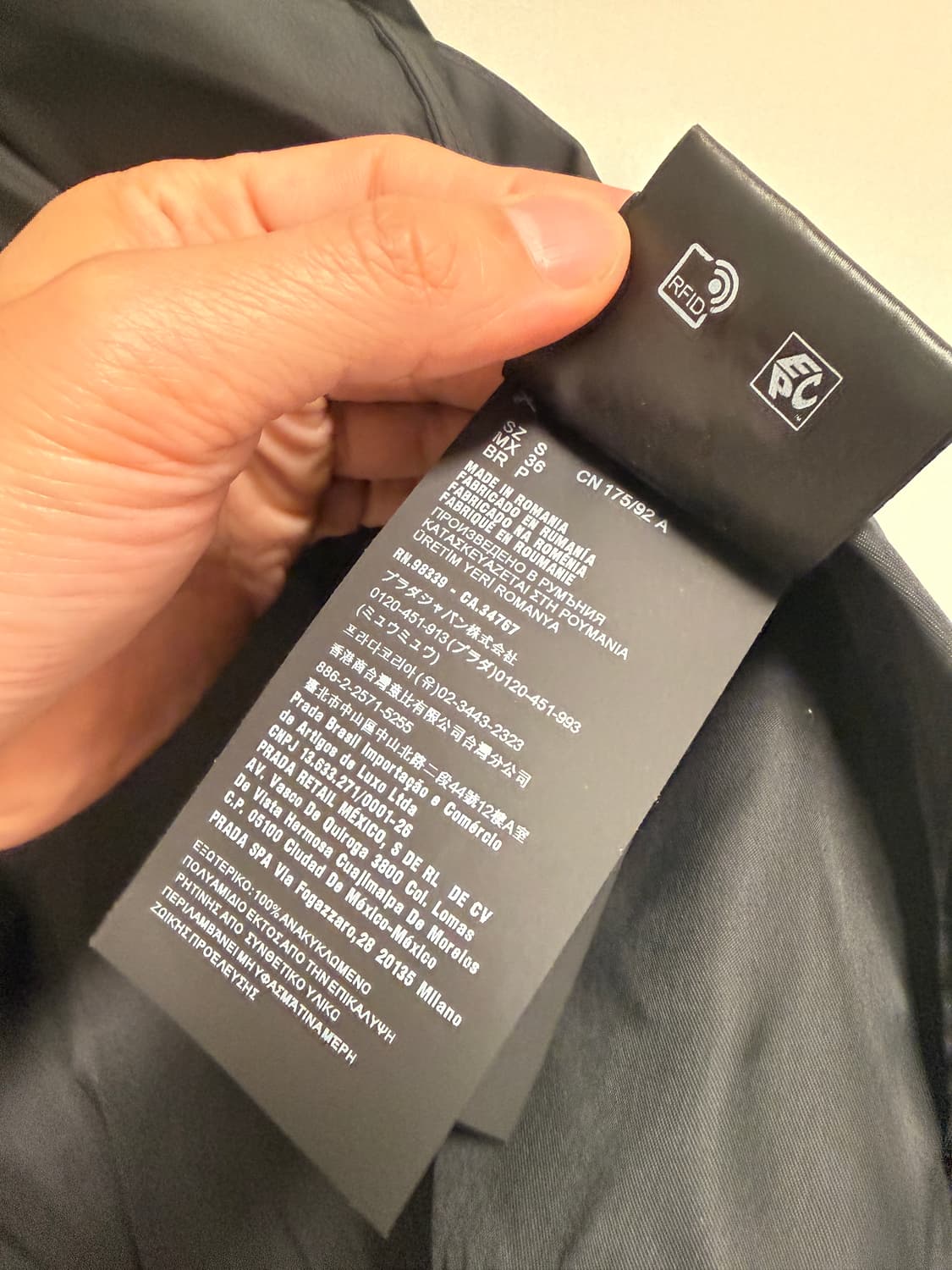 PRADA 리나일론 셔츠 S(실측 105 xl) 상품이미지5