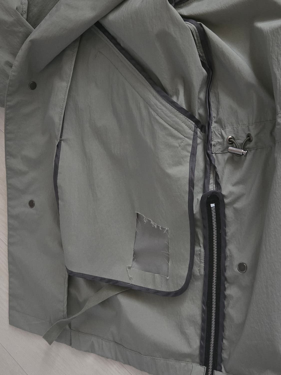 솔리드옴므 야상 스타일 바람막이 48사이즈 상품이미지6