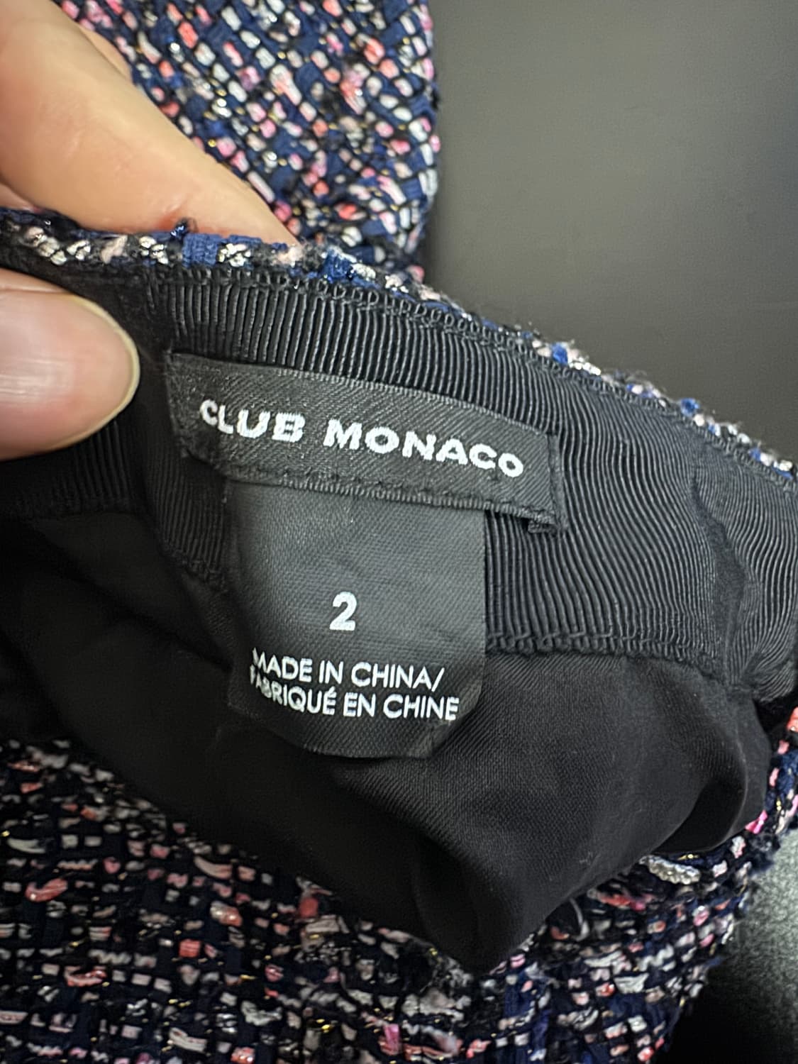 여성 한섬 클럽모나코 트위드 미니스커트 치마 상품이미지3