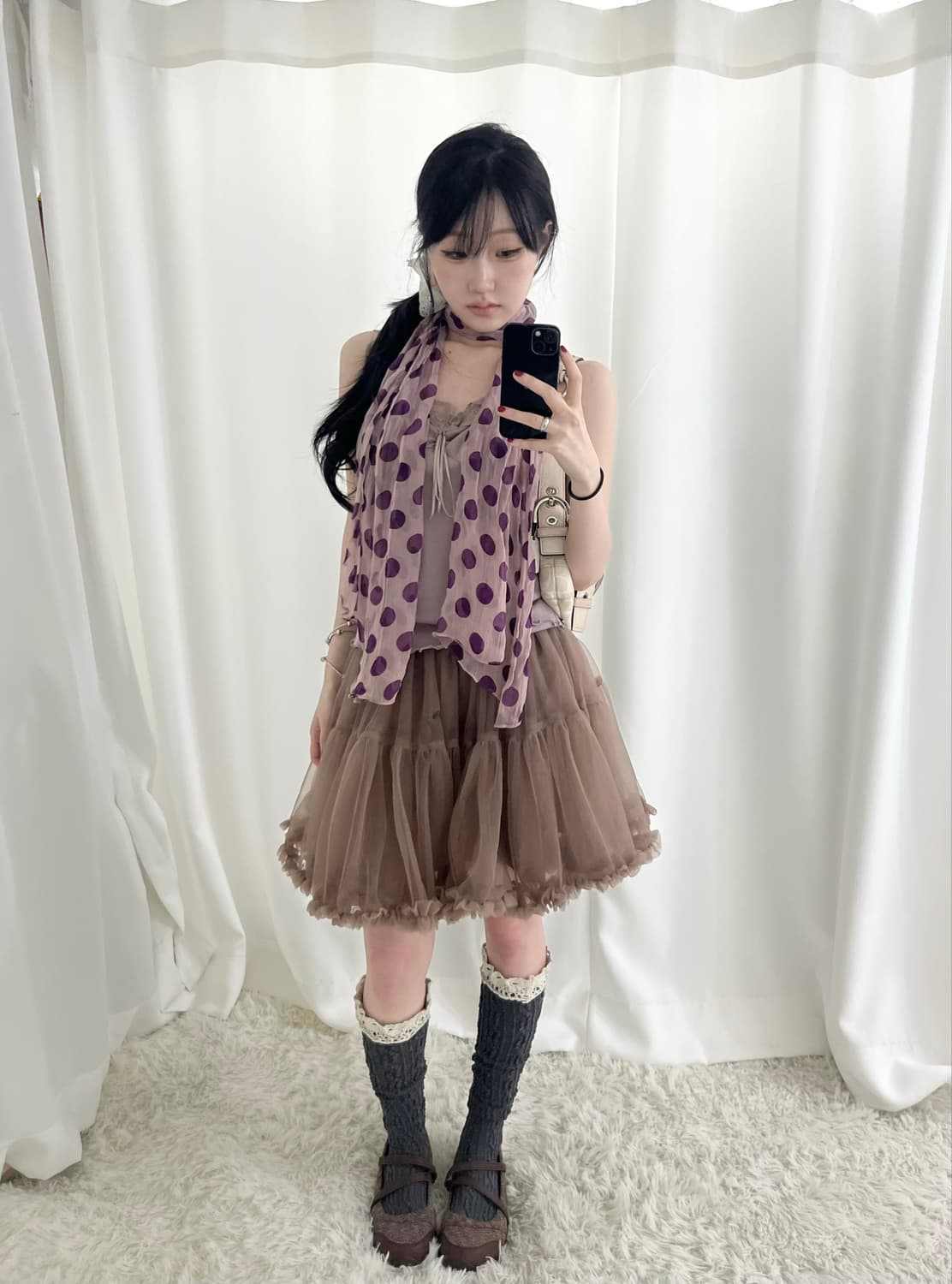 데일리 페어리 뮤트핑크 레이스 하구미 코디세트 상품이미지3