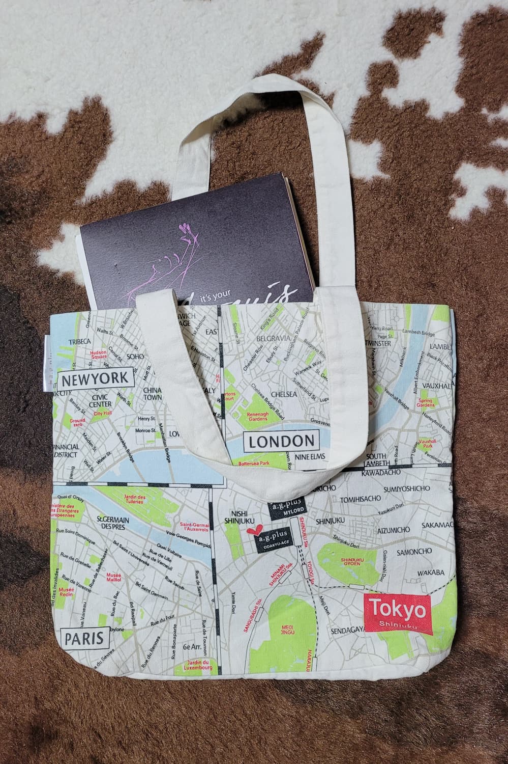 일본 빈티지 패브릭 토트백 상품이미지1