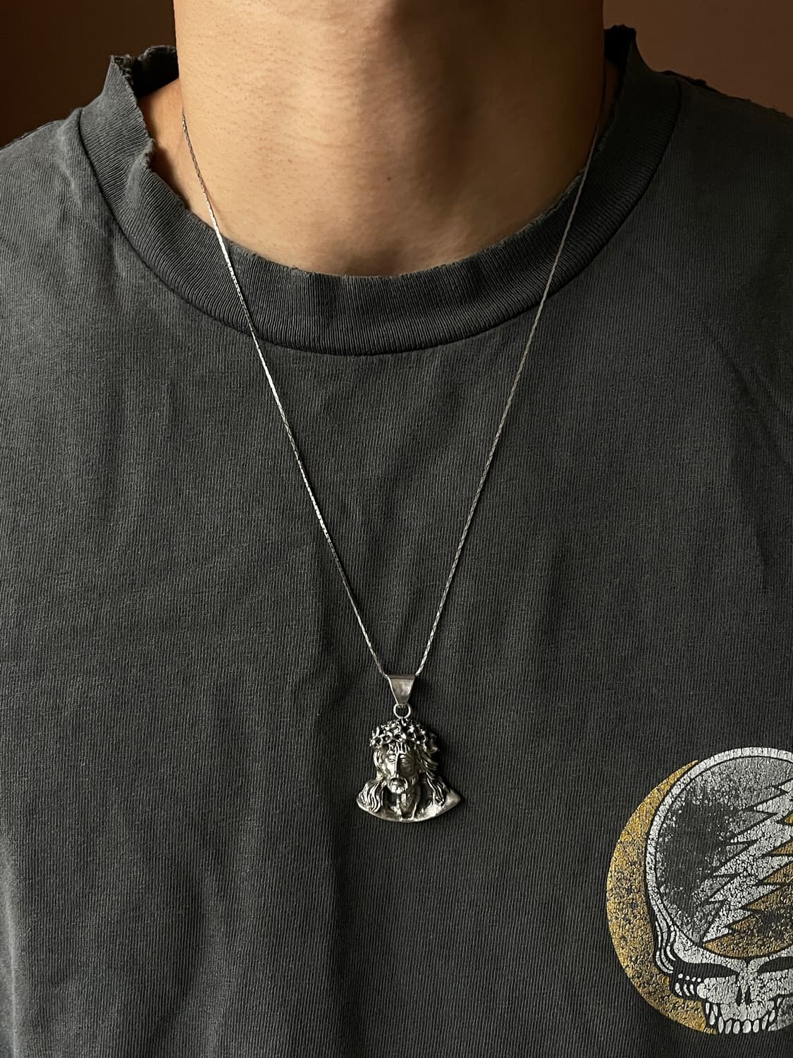 Vintage 925 Silver Jesus Pendant 상품이미지5