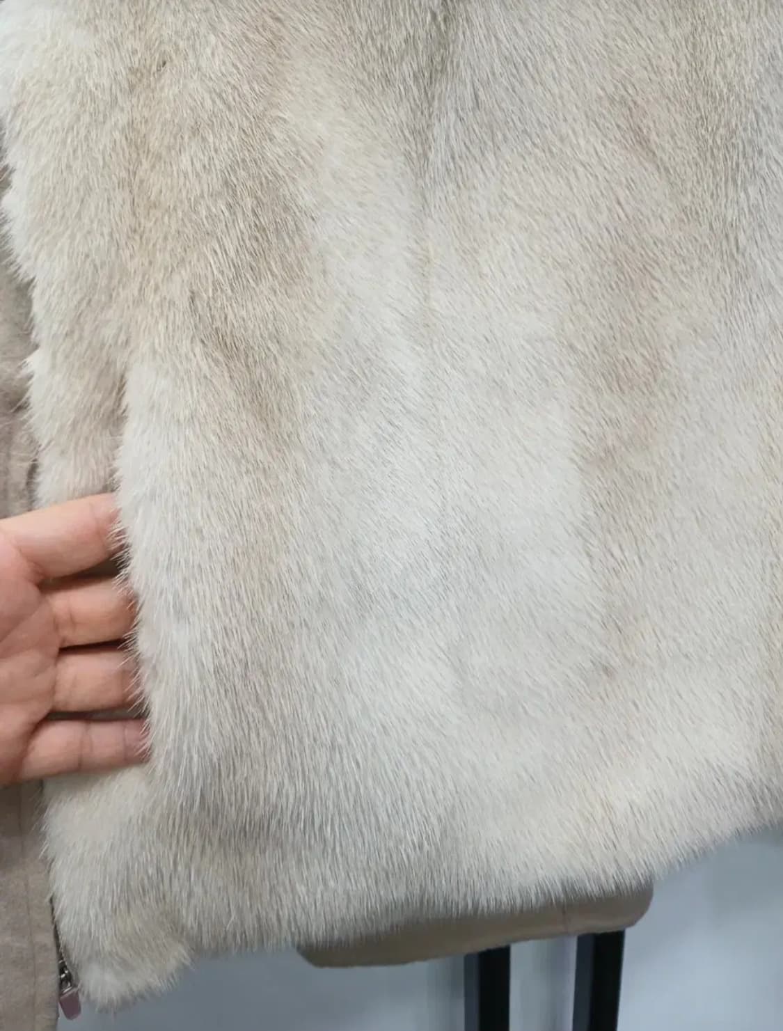 타임 밍크배색조끼 55 66 상품이미지4