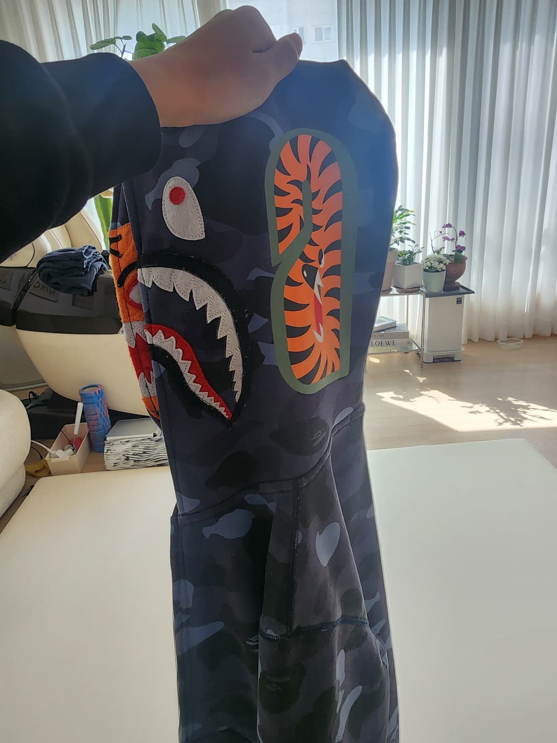 베이프 카모 타이거 샤크 후드집업  상품이미지2