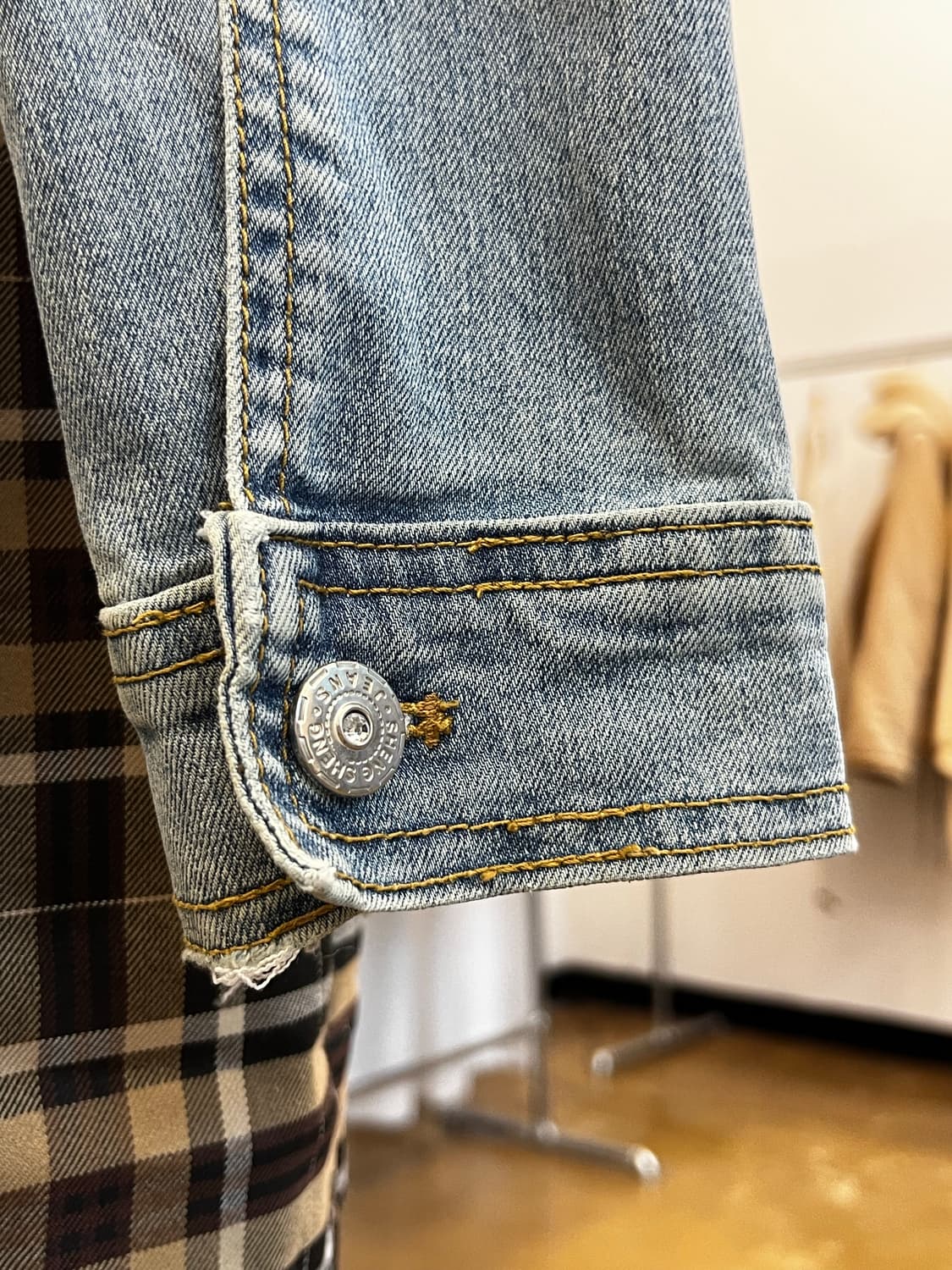 하이넥 집업 데님 자켓 상품이미지8