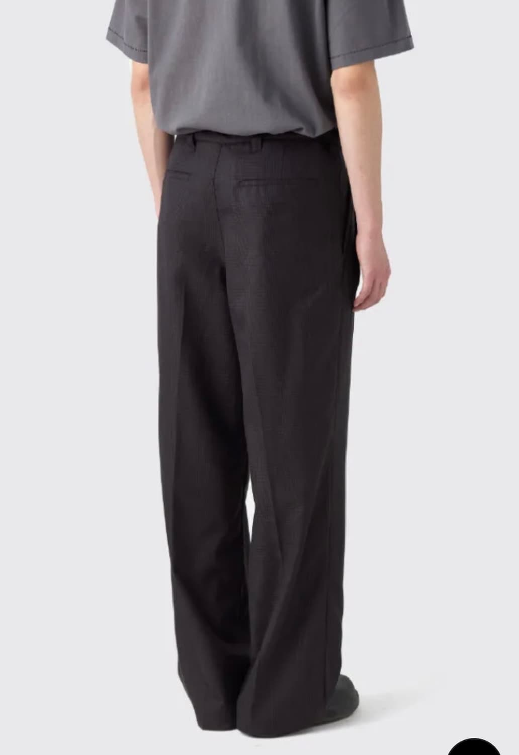 4)해칭룸 클래식 슬랙스 차콜체크 새상품 상품이미지2