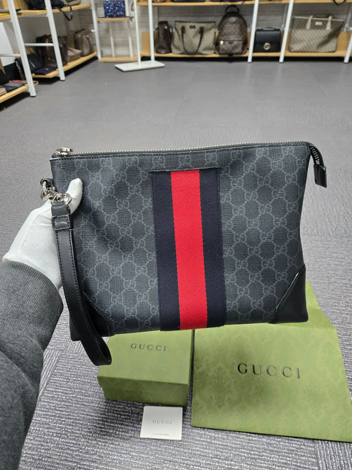 [특가][정품] 구찌 웹삼선 클러치백 상품이미지2