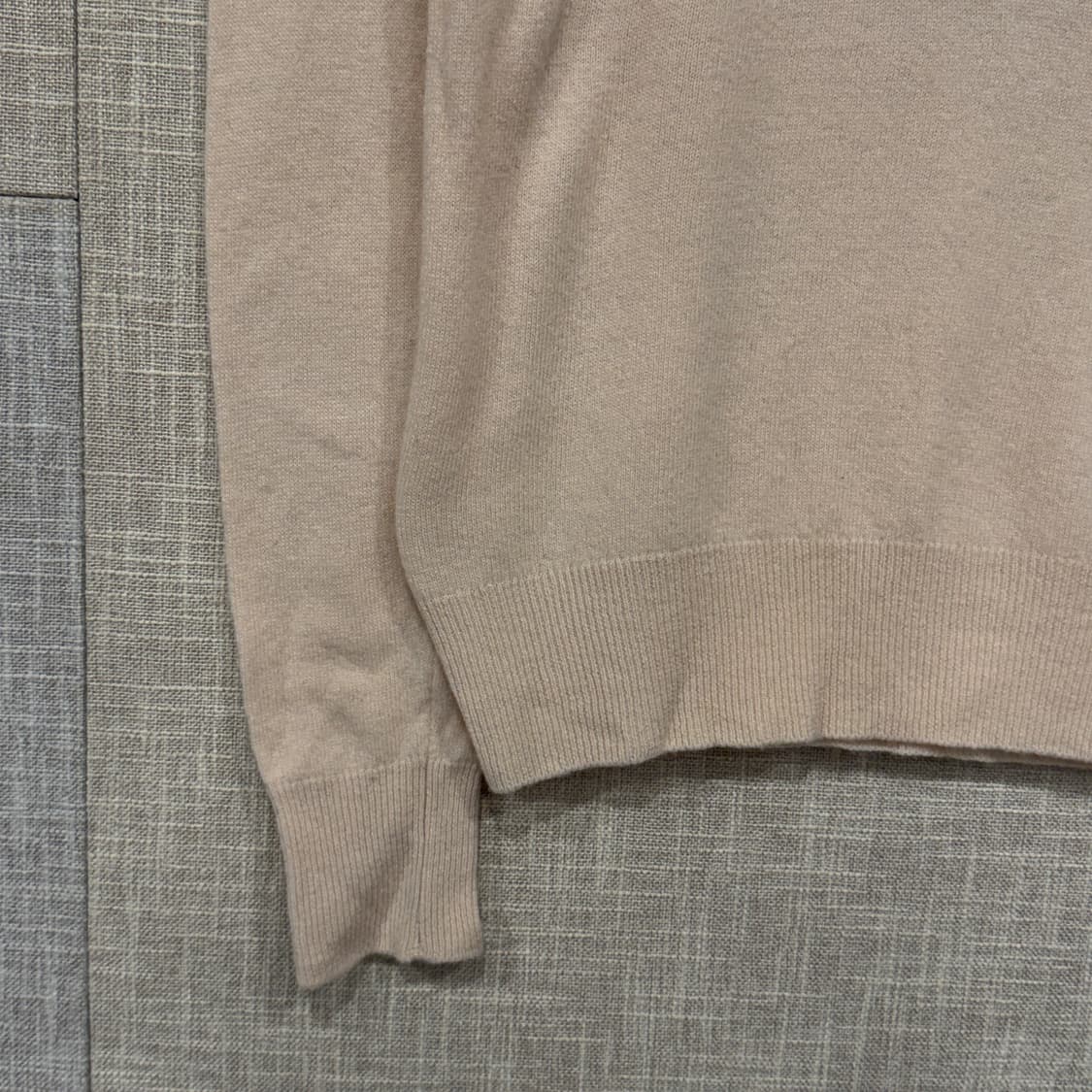 시슬리 울블렌드 브이넥 니트 아이보리 S 상품이미지3