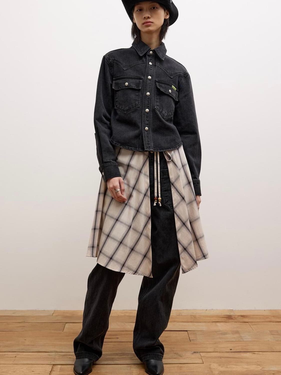 애프터프레이 여성 데님자켓 흑청 상품이미지5