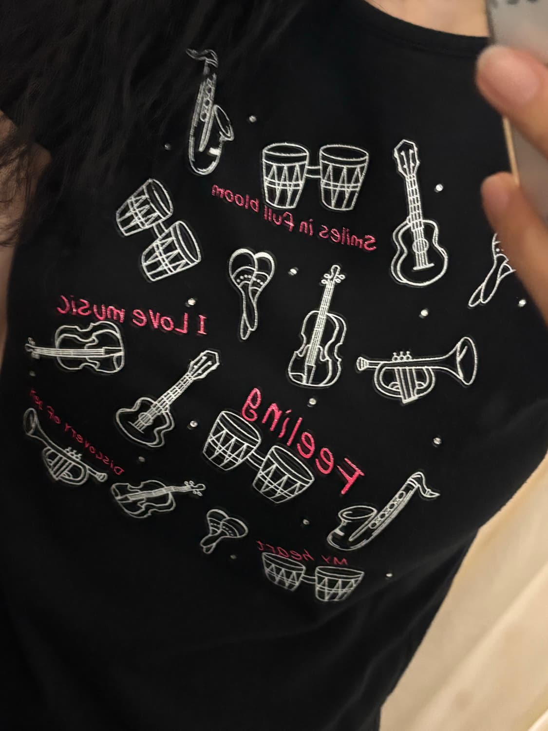 jpn vintage ilovemusic t-shirt 상품이미지5