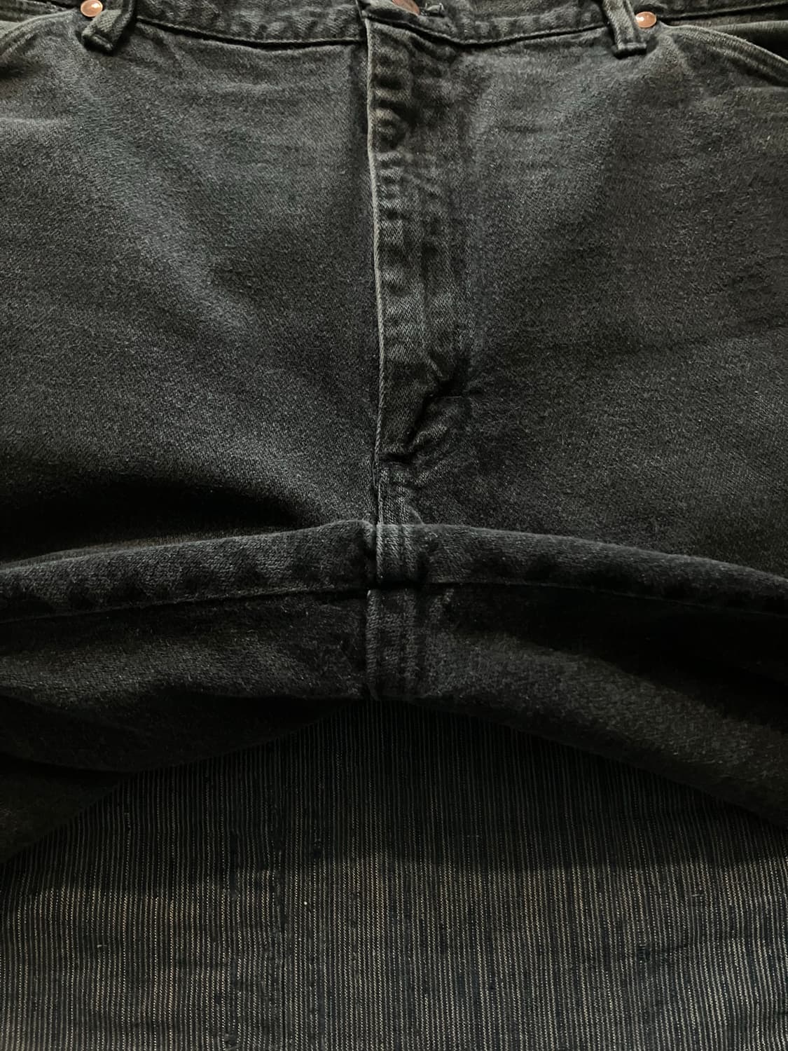 🇺🇸 90s USA 빈티지 랭글러 13MWZWK 블랙 데님 팬츠 상품이미지6