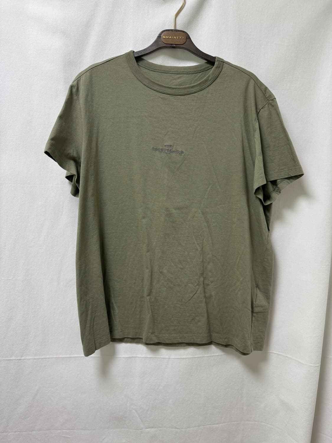 메종 마르지엘라 카키 반팔 티셔츠 M 상품이미지1