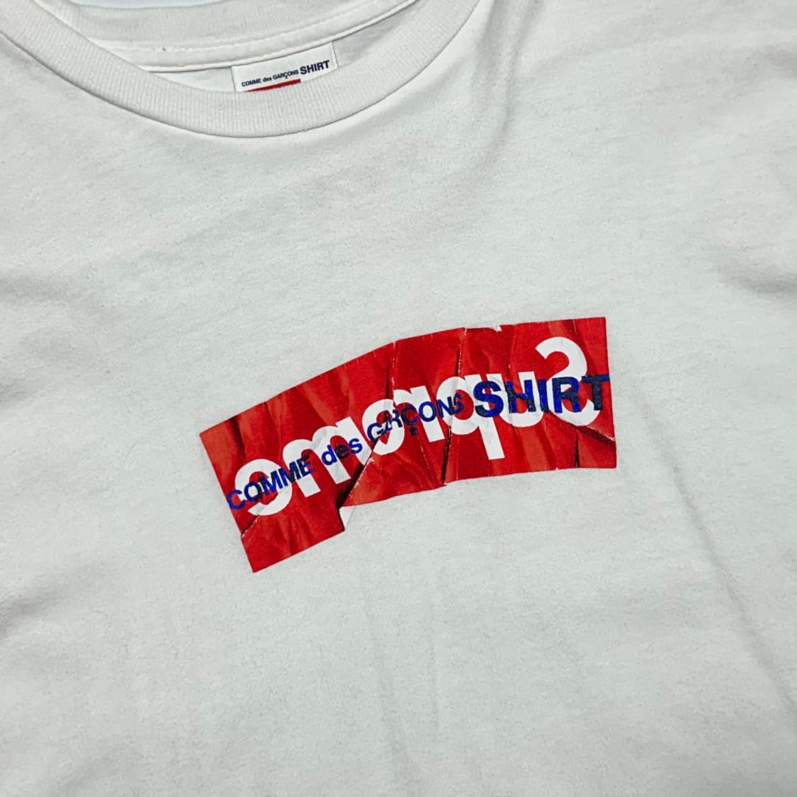 슈프림 꼼데가르송 박스로고 반팔티셔츠 상품이미지2