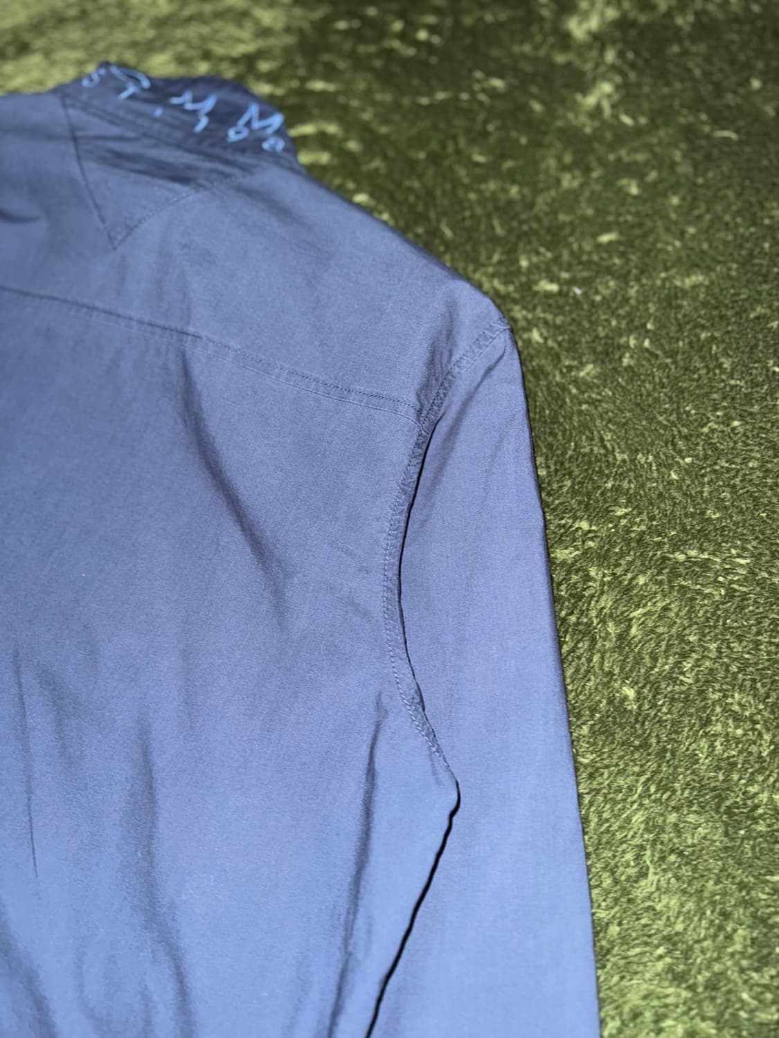 [L] 00s 타미힐피거 재팬 릴리즈 투웨이 해링턴 자켓 네이비 상품이미지9