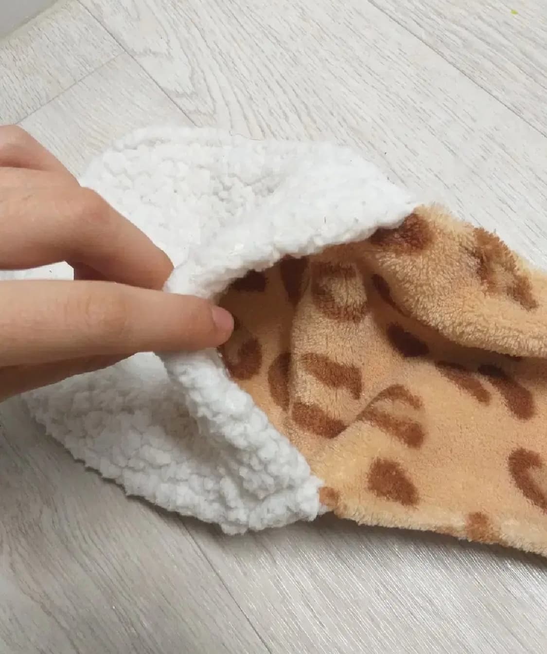 빈티지 호피 레오파드 모자 목도리 갸루장갑 오네라떼갸루 로리타 펑크 상품이미지3