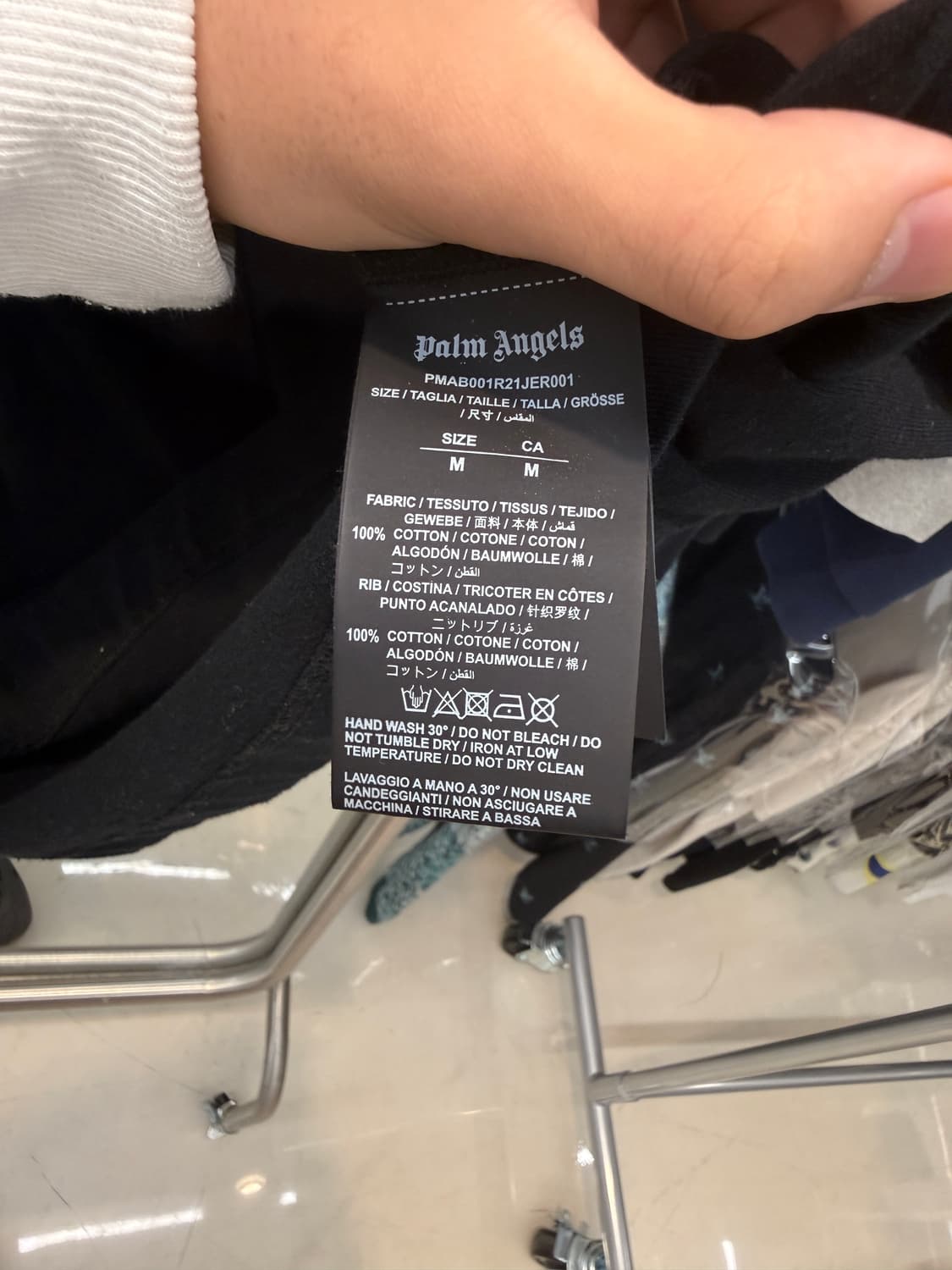 팜엔젤스 백로고 슬리브 블랙 M 상품이미지3