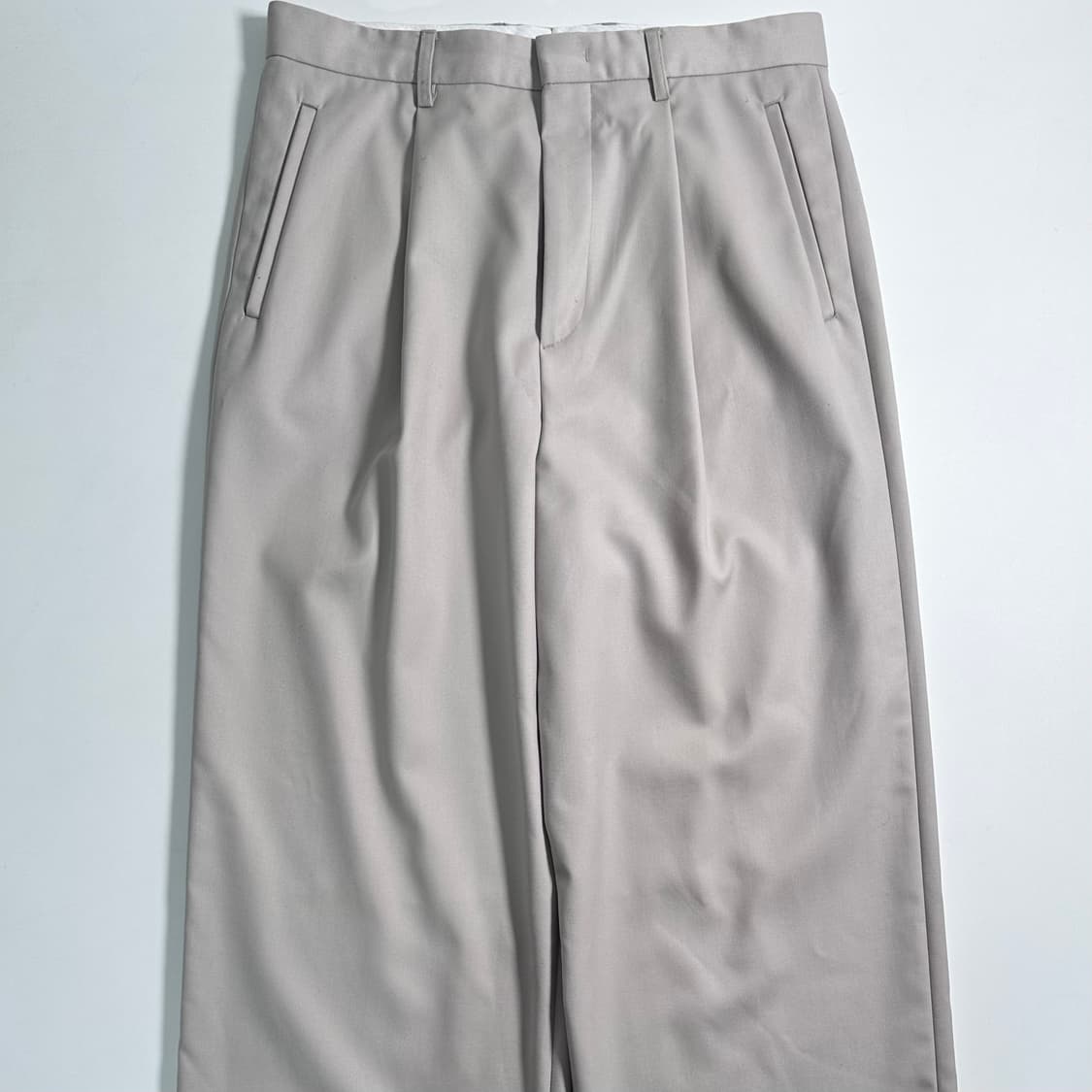 쿠어 울/폴리 투턱 트라우저 상품이미지1