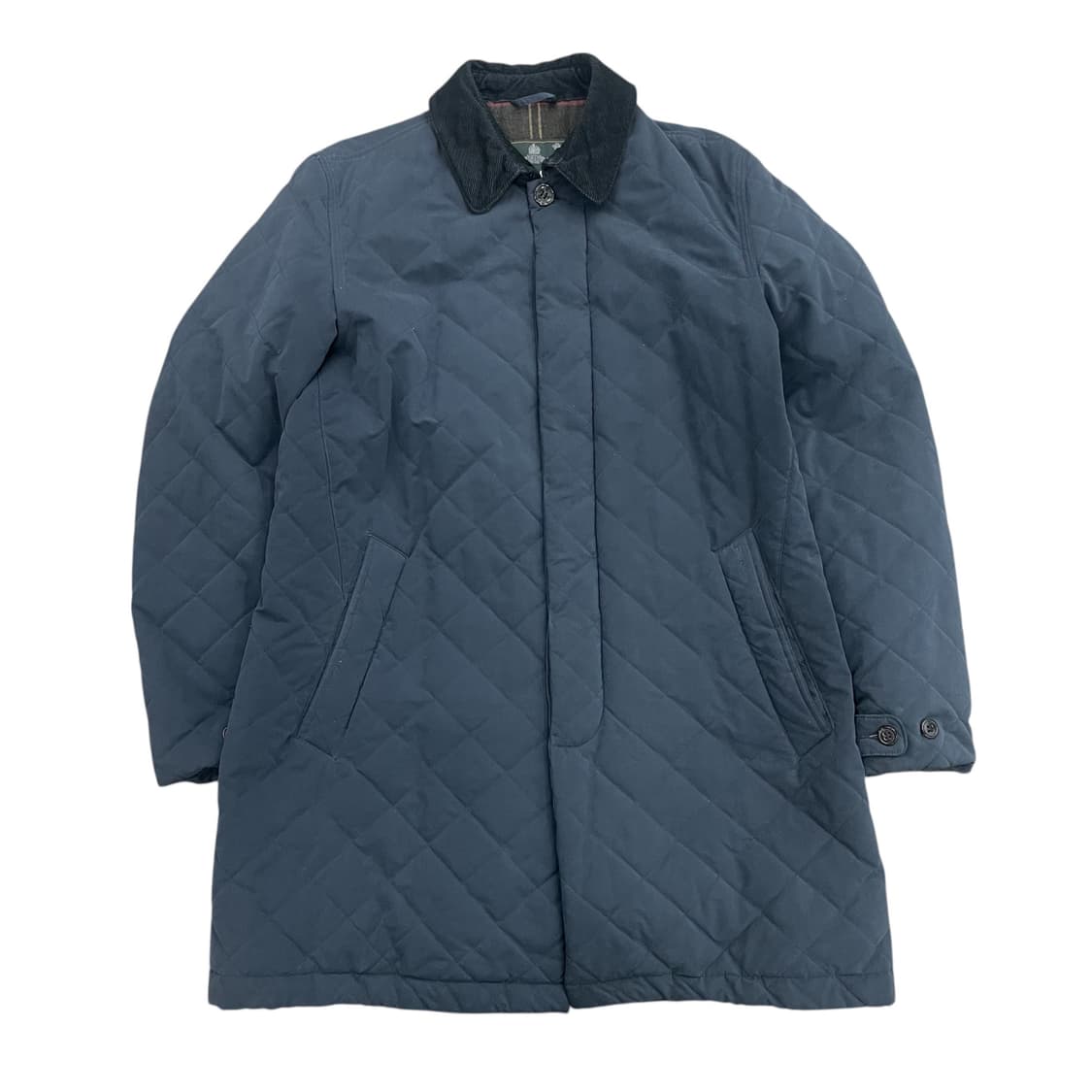 바버 퀼팅 자켓 네이비 상품이미지1