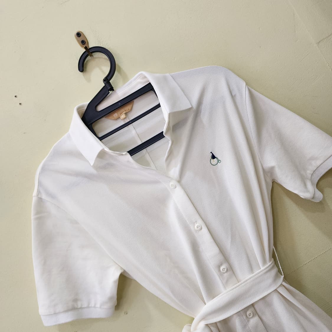 [S] 빈폴 피케 셔츠 원피스 (화이트) 상품이미지2