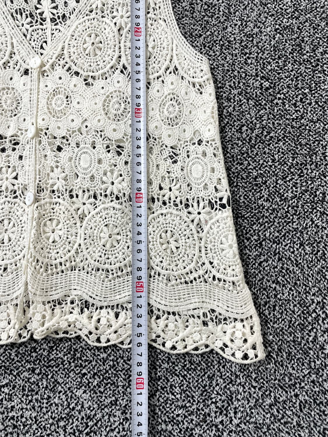 vinteちきゅ. C'est tout 크로셰 민소매 상의 모리걸 니트 상품이미지4