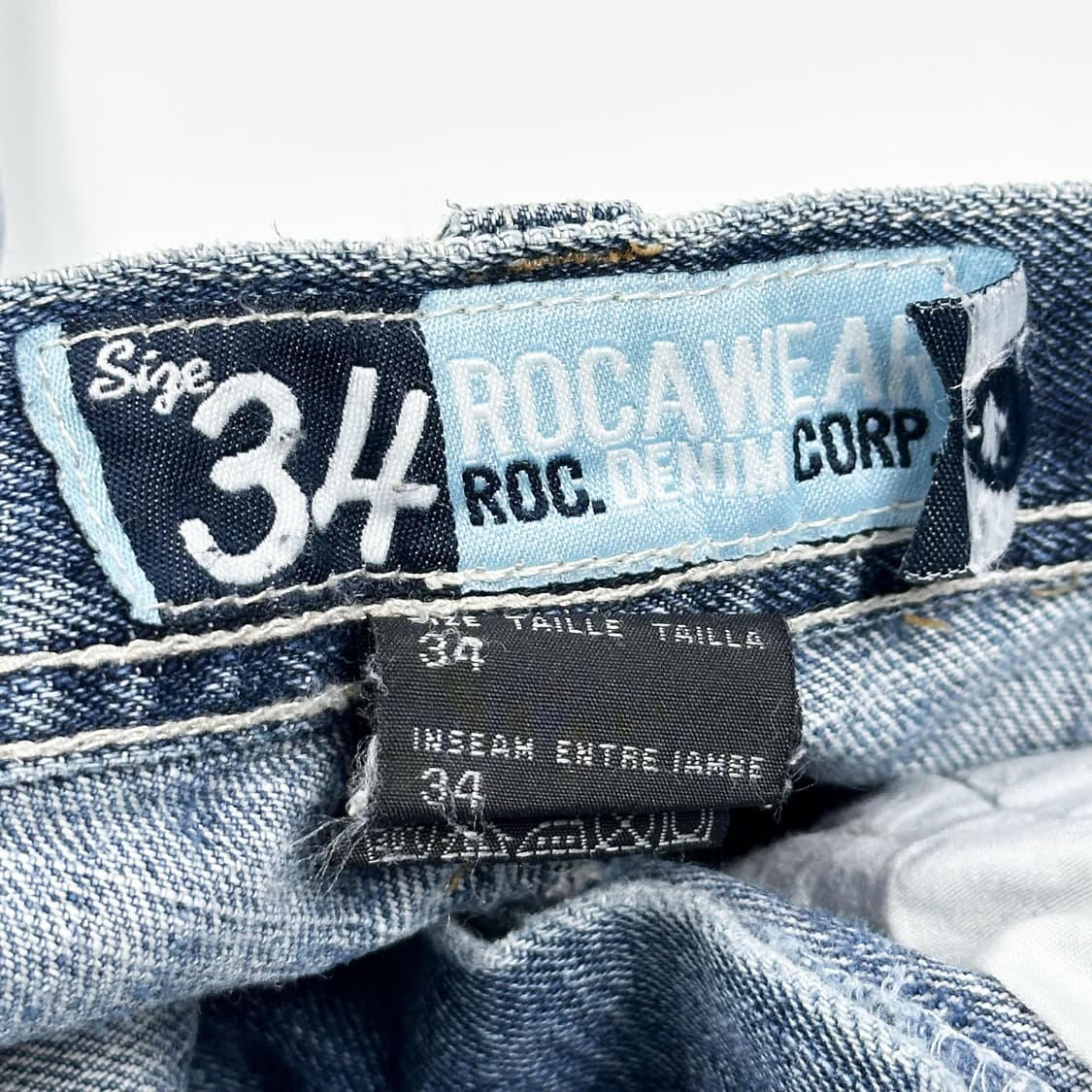 VTG 빈티지 패치워크 데님팬츠 (34인치) 상품이미지7