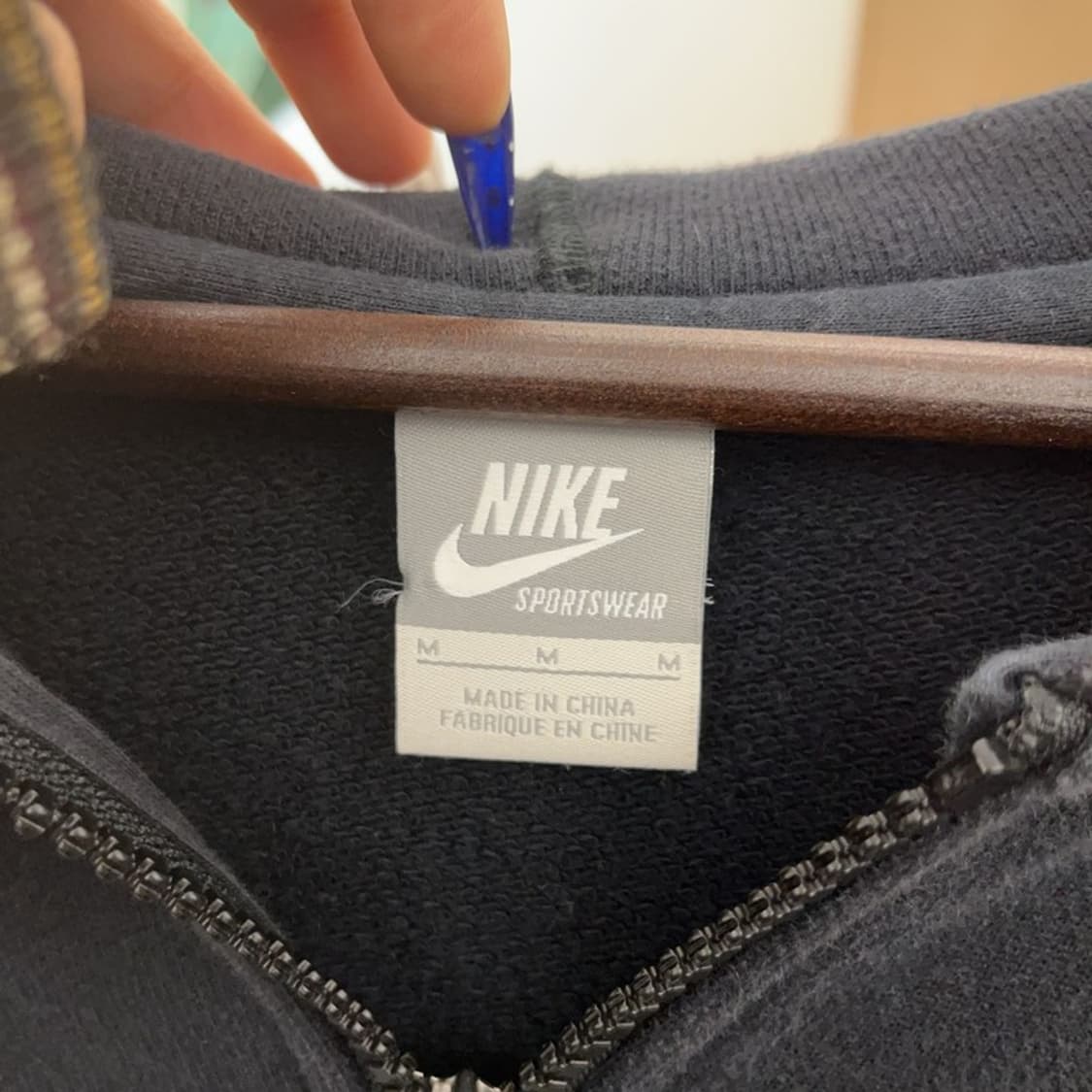 나이키 빈티지 스트릿 캐주얼 부클로고 바시티 후드집업 M C08648 상품이미지5