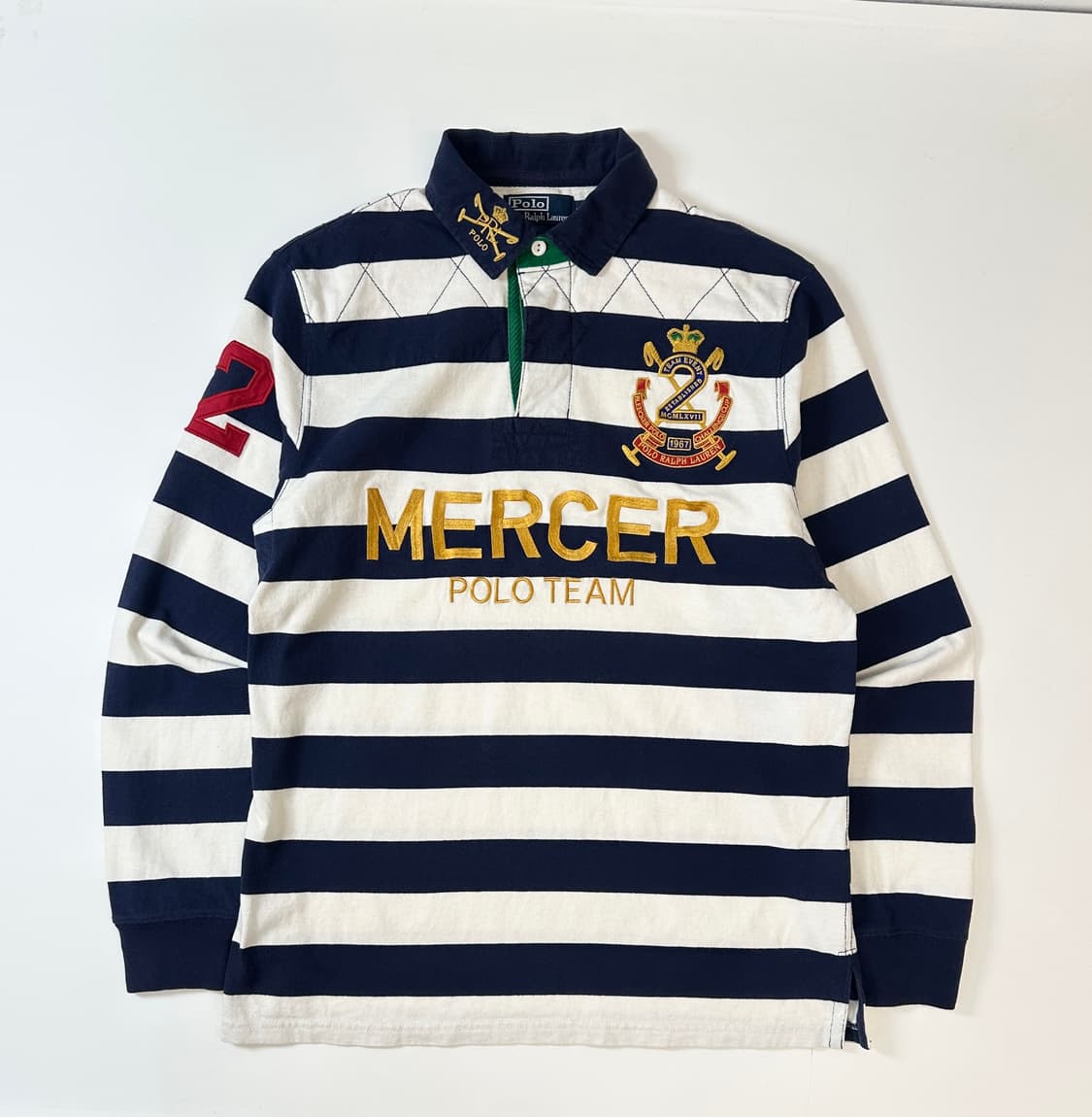 폴로 랄프로렌 럭비 스트라이프 롱슬리브 L 상품이미지1
