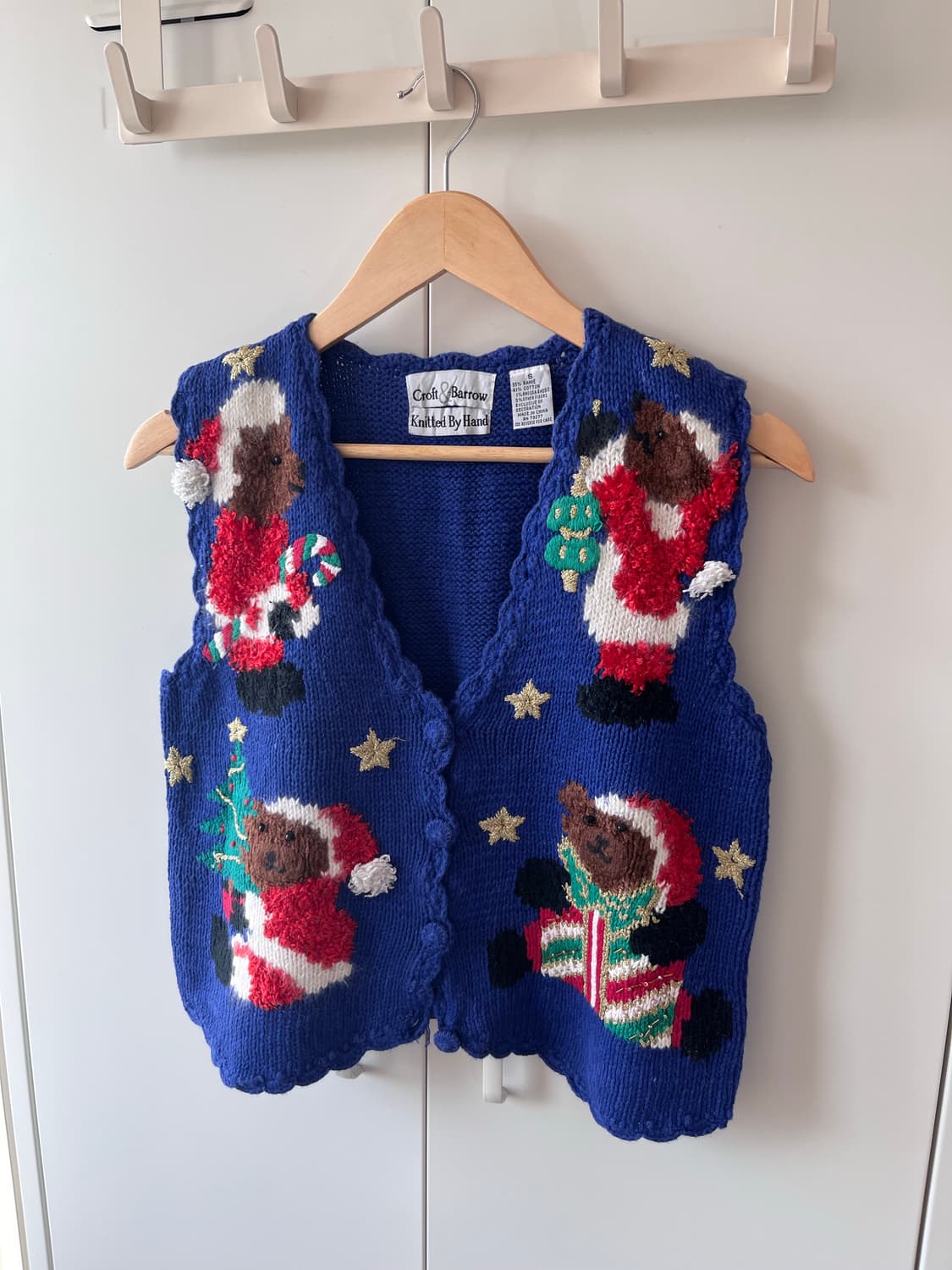 Croft & Barrow 곰인형 크리스마스 니트 조끼 상품이미지6