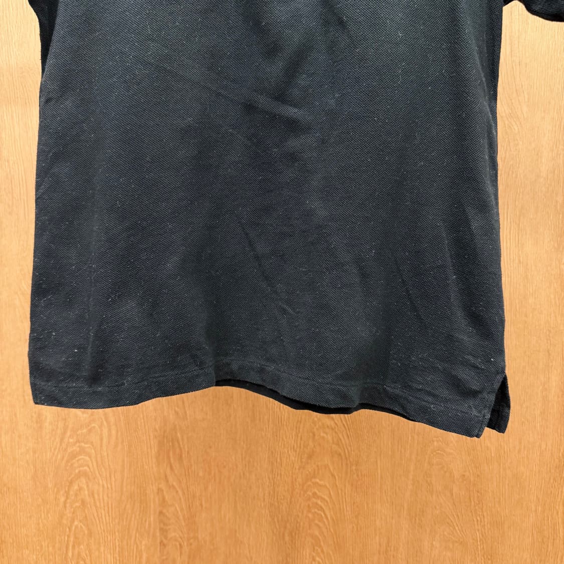 버버리 골프 로고 자수 반팔 카라 티셔츠 피케 코튼 블랙 상품이미지5