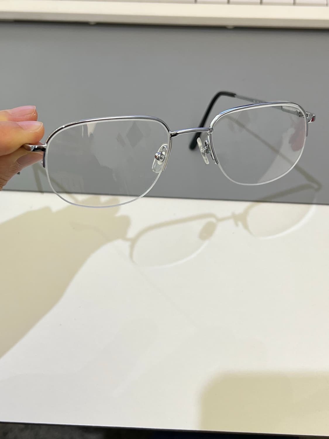 빈티지 반무테 안경 상태최상 판매 (데모렌즈) 상품이미지3