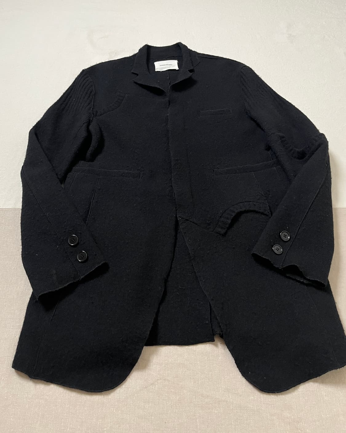 언더커버 11aw 펠트 울 니트 가디건 자켓 undercover 미러기 상품이미지7