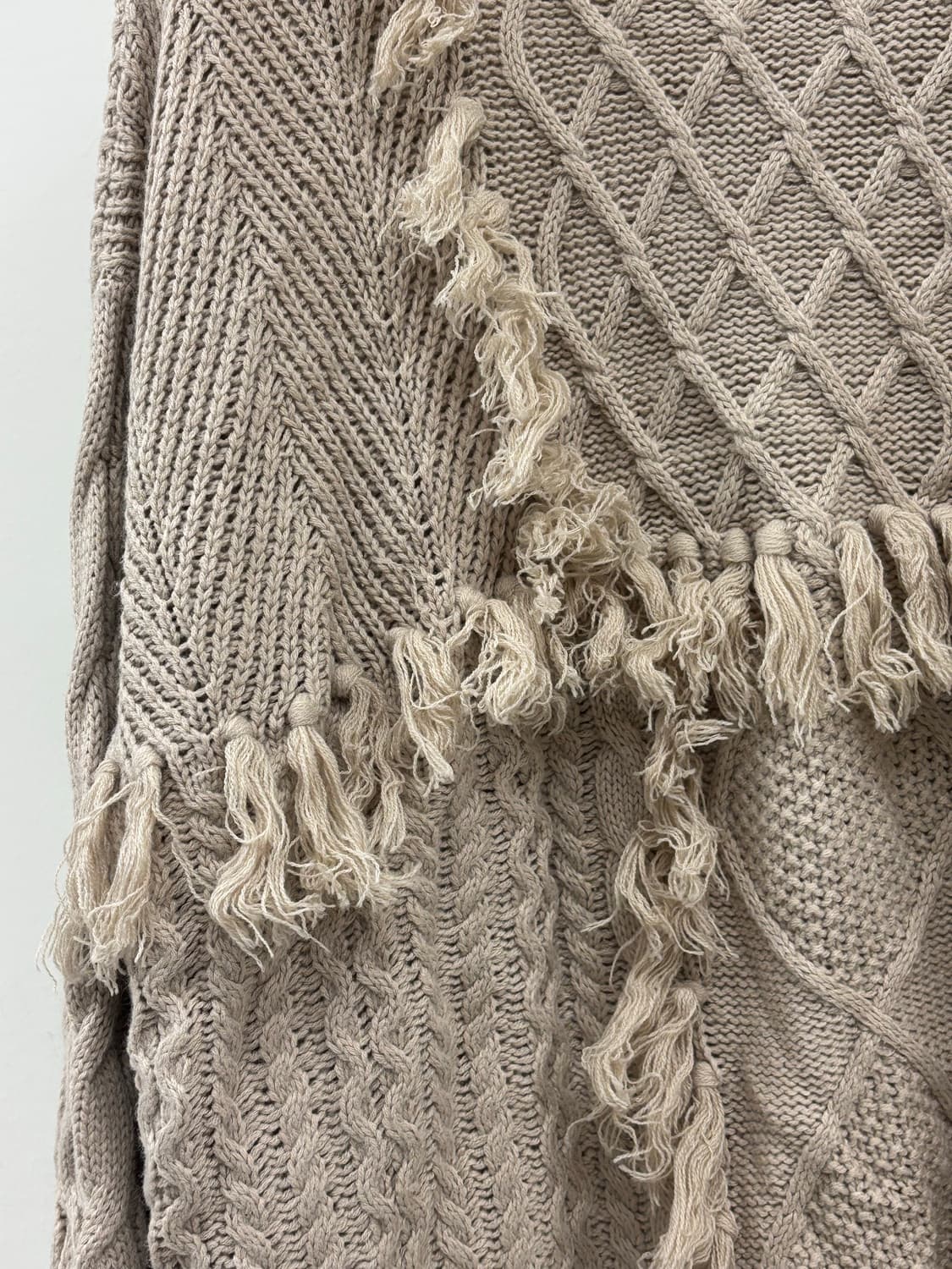 빈티지 베이지 니트 스웨터 상품이미지6