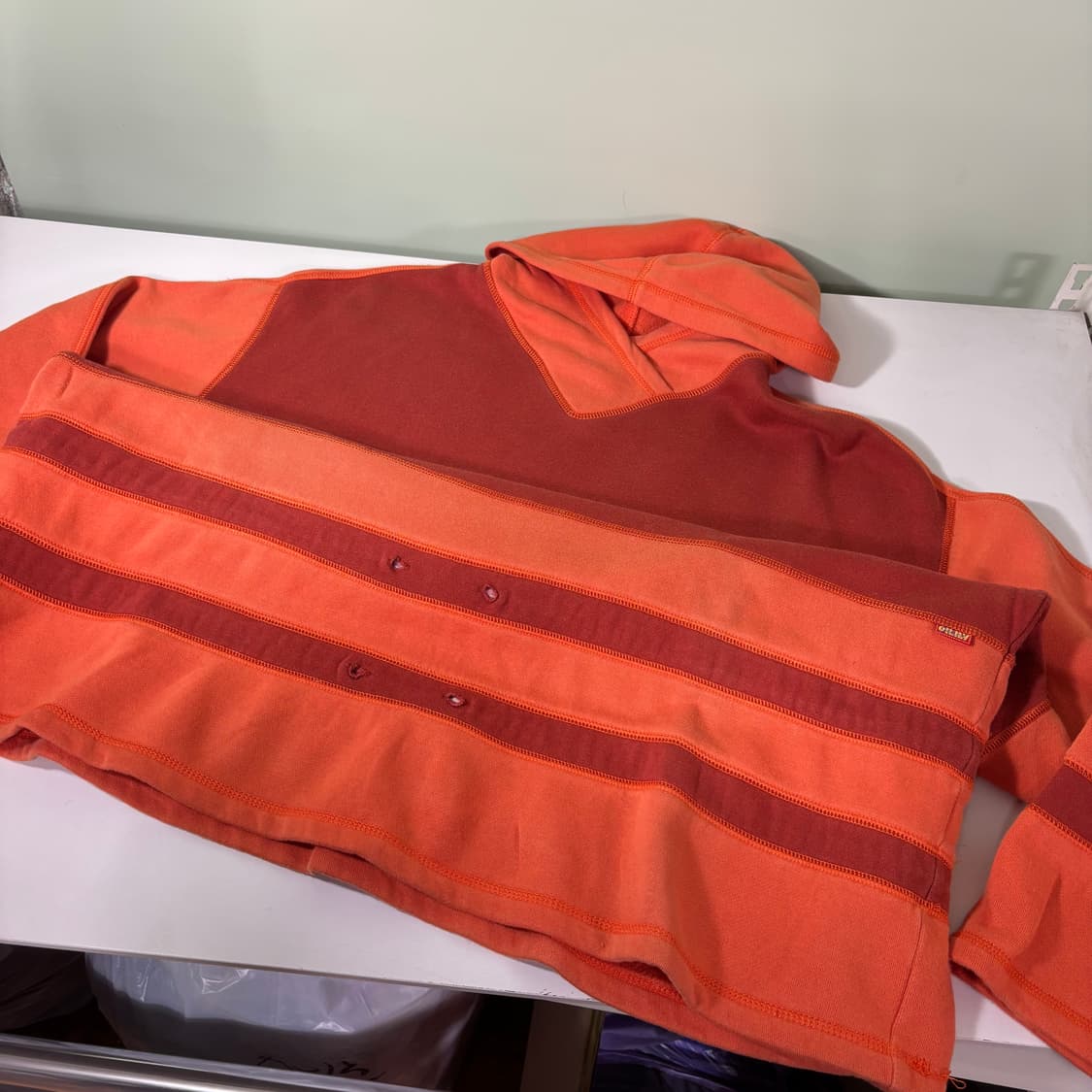 우먼OS 오일릴리 코랄 오버핏 프로그프린팅 코튼 후드원피스 상품이미지4