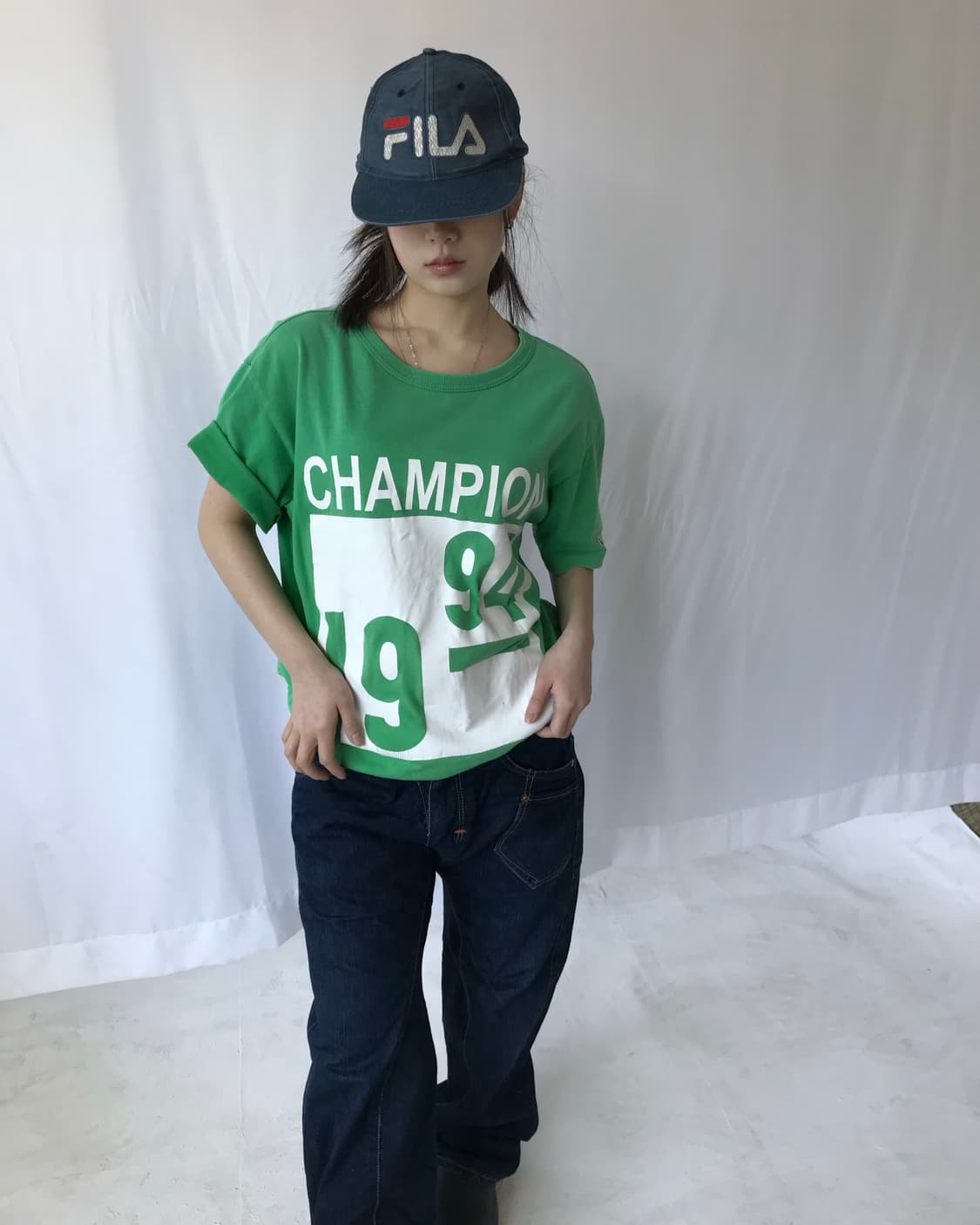 챔피온 그린 94 티셔츠  상품이미지3