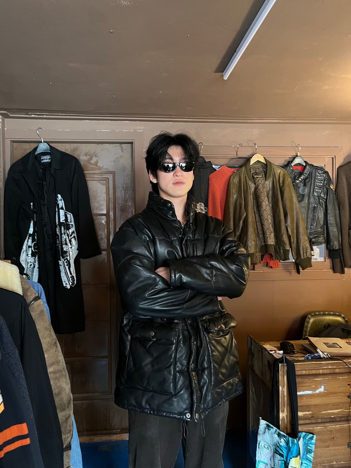 AIGNER LAMB LEATHER PADDED COAT 상품이미지9