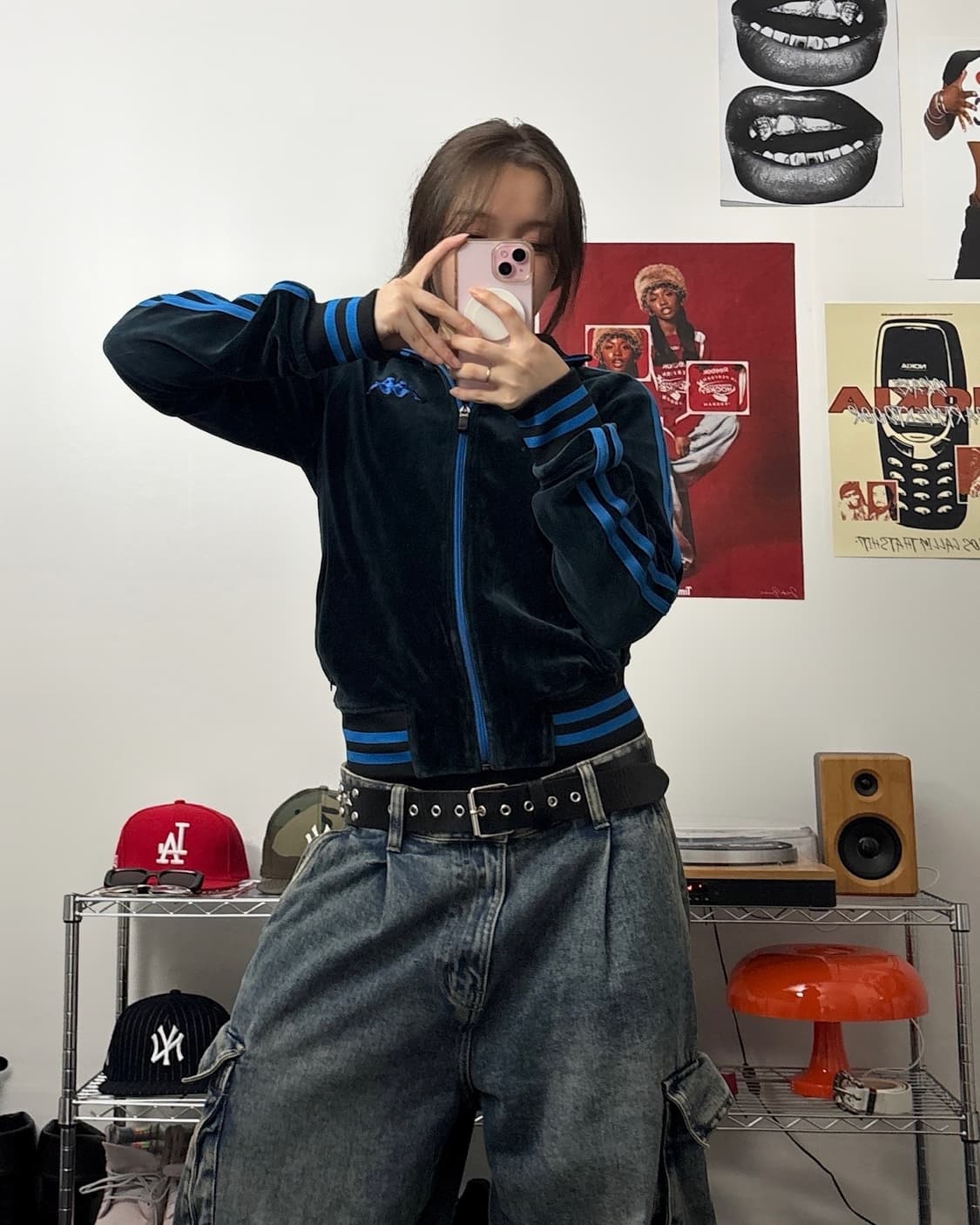 카파 00s 사이드라인 벨벳 트랙탑 상품이미지2
